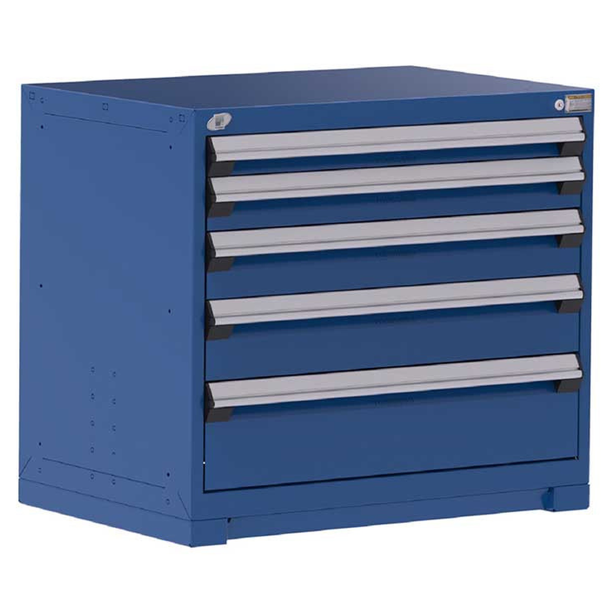 5-Drawer Heavy-Duty Modular Cabinet, 36"W x 24"D x 32"H - Without Dividers - Drawer heights: 1 3"H, 1 4"H, 1 5"H, 1 6"H, 1 8"H