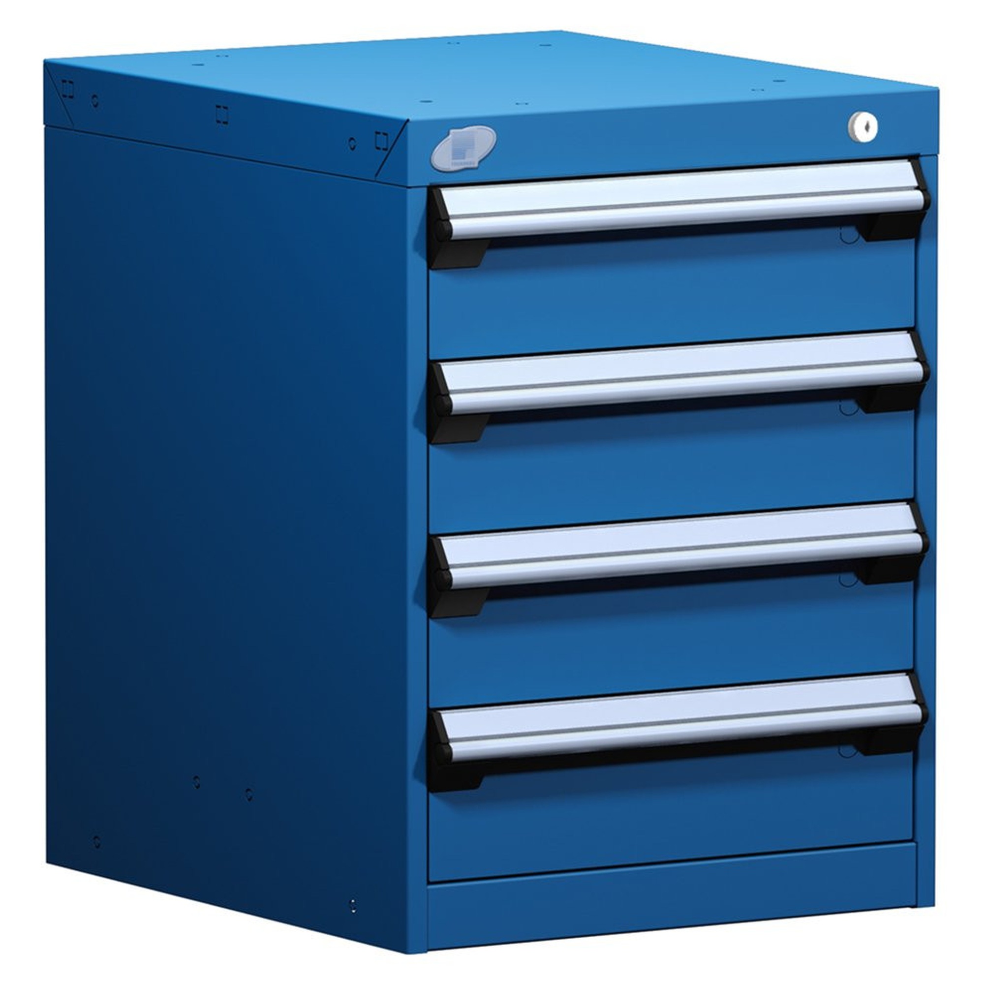 4-Drawer Modular Cabinet, 18"W x 21"D x 24"H - With Dividers - Compartments: 5"H-9