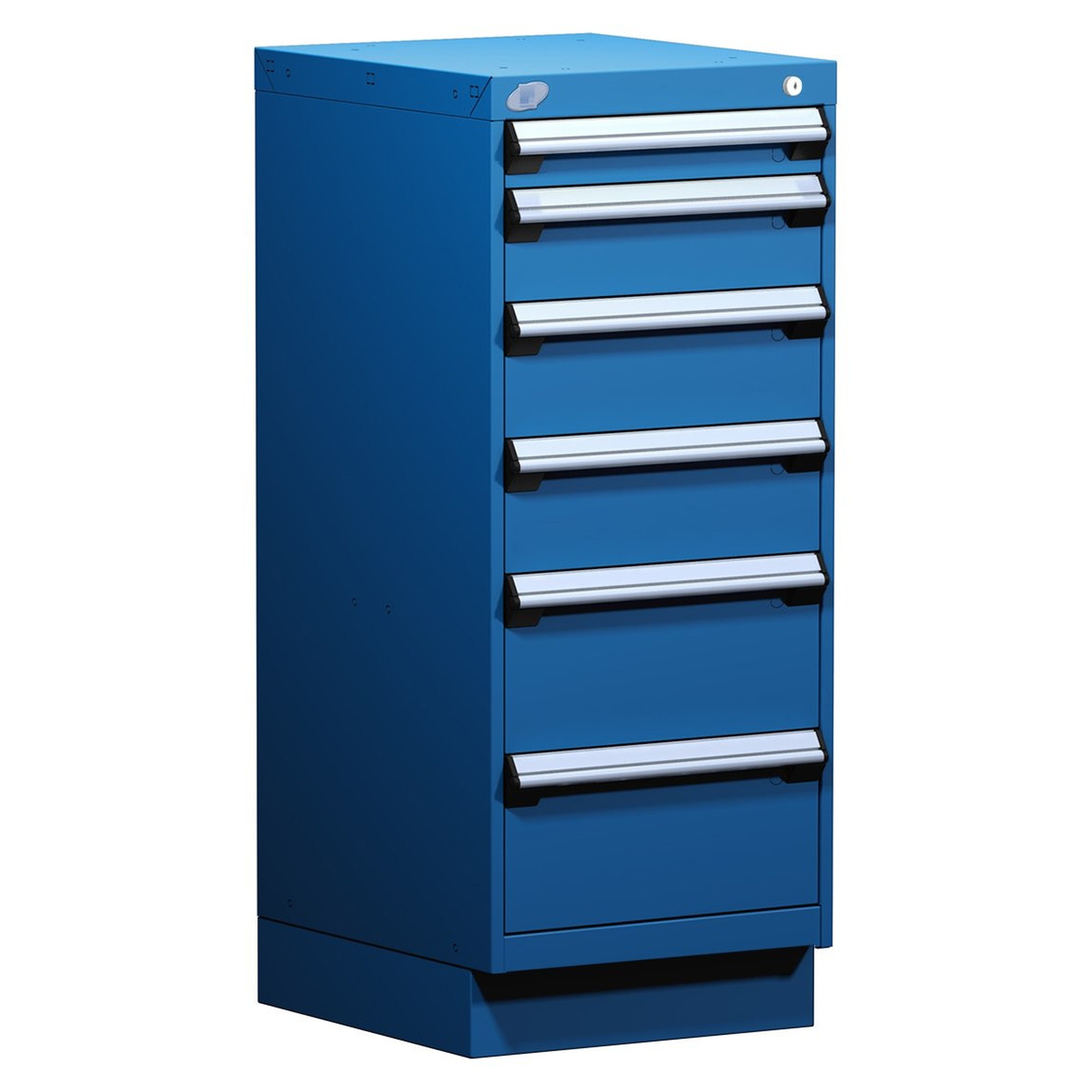 6-Drawer Modular Cabinet, 18"W x 21"D x 44"H - With Dividers - L3ABD-4025L3C