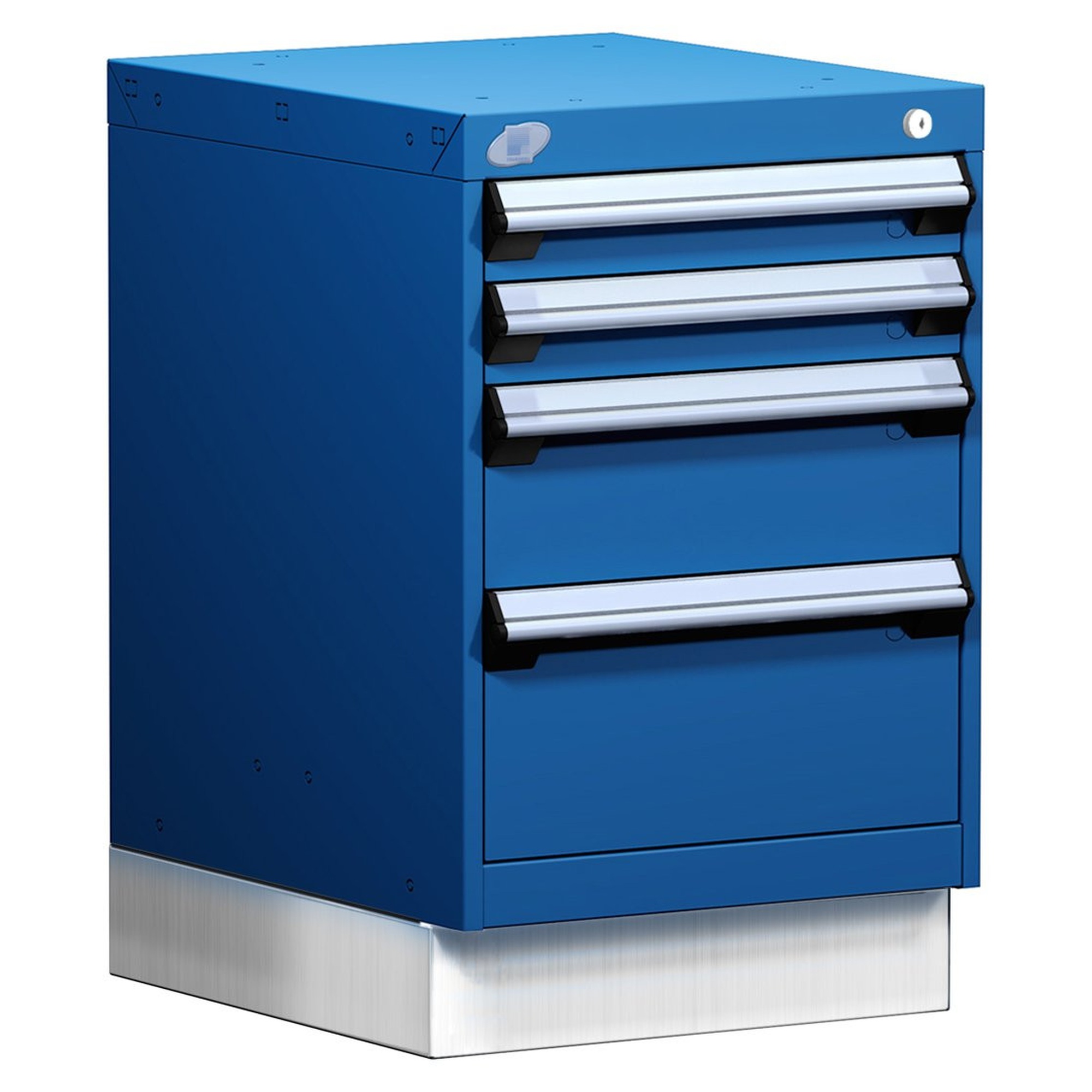 4-Drawer Modular Cabinet, 18"W x 21"D x 28"H - Without Dividers - L3ABD-2406L3D