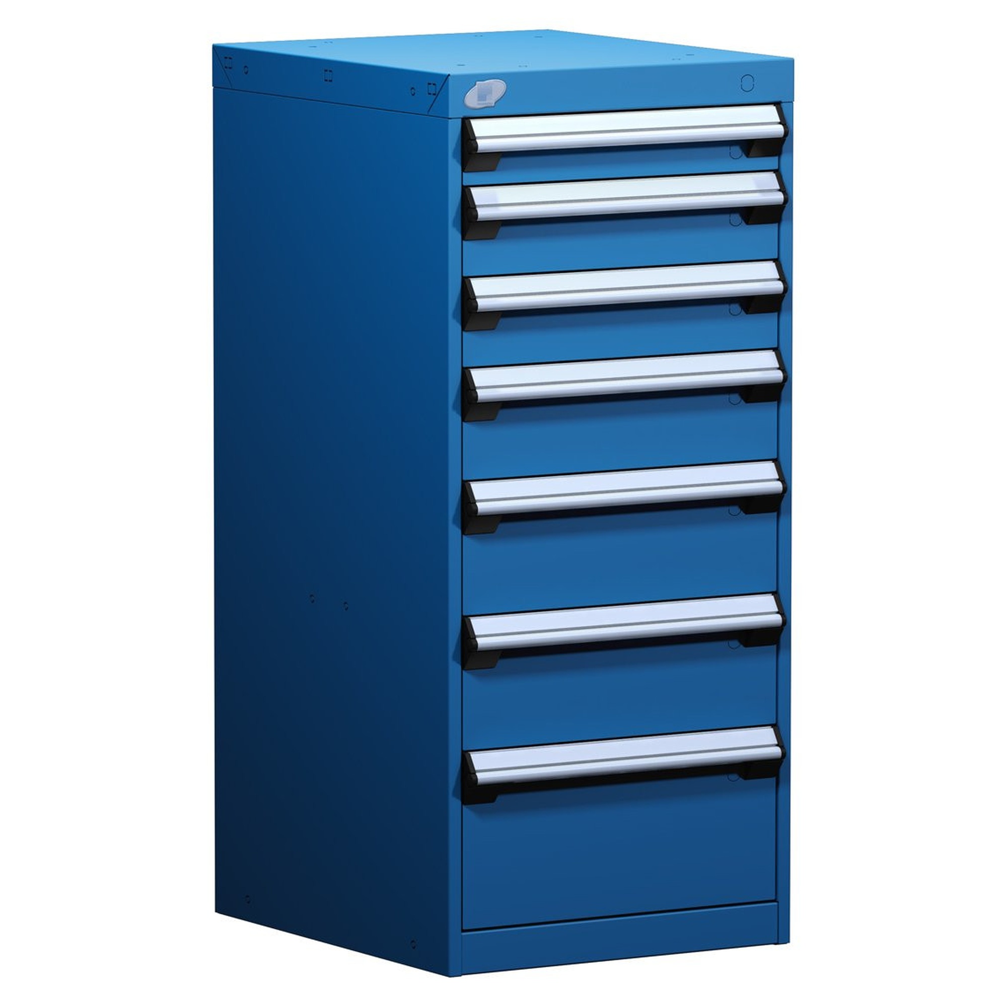 7-Drawer Modular Cabinet, 18"W x 21"D x 40"H - With Dividers