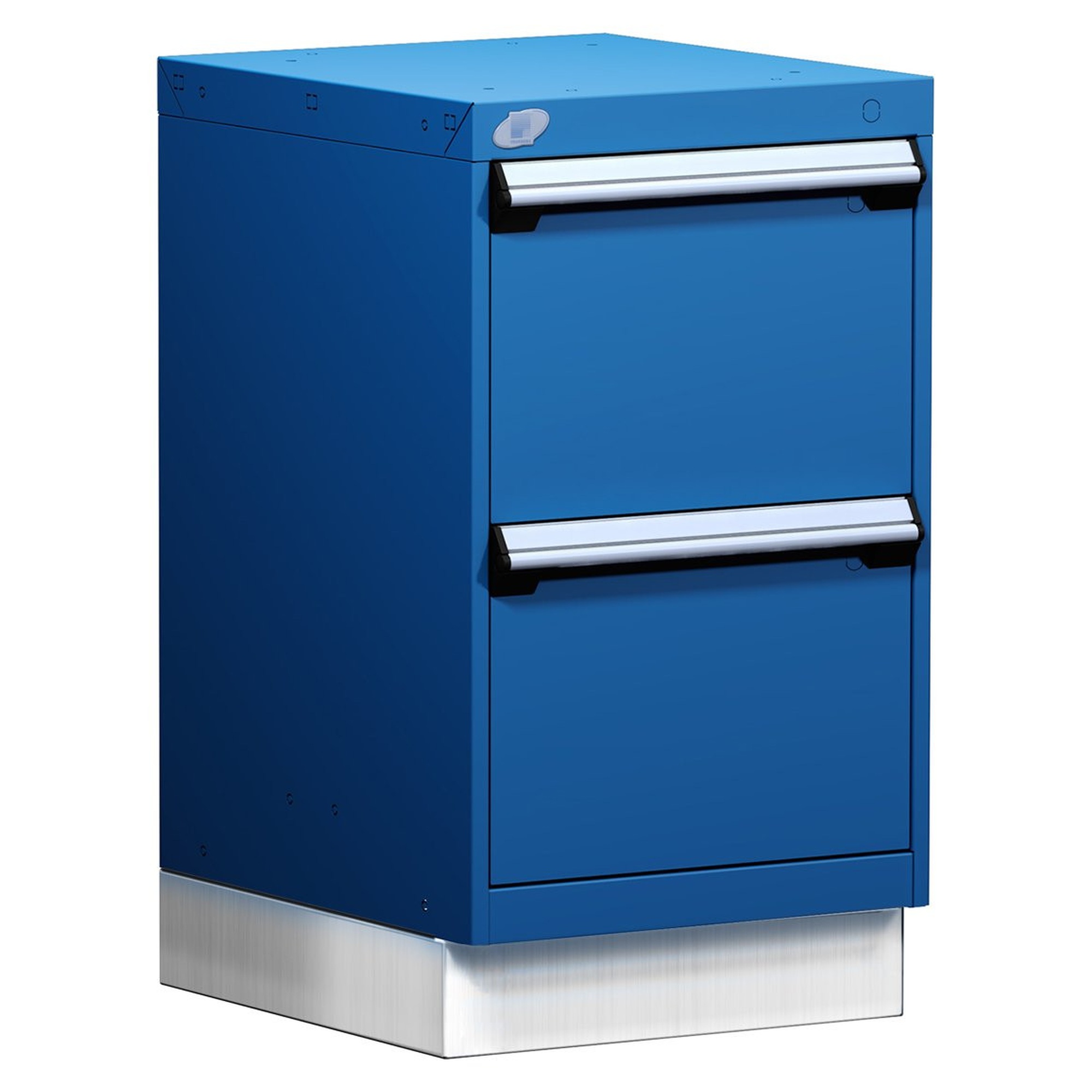 2-Drawer Modular Cabinet, 18"W x 21"D x 32"H - With Dividers - Drawer heights: 2 12" H