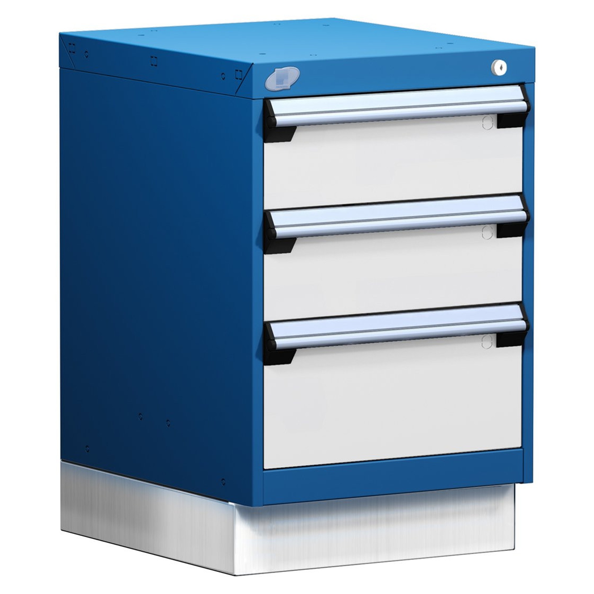 3-Drawer Modular Cabinet, 18"W x 21"D x 28"H - With Dividers - L3ABD-2415L3D