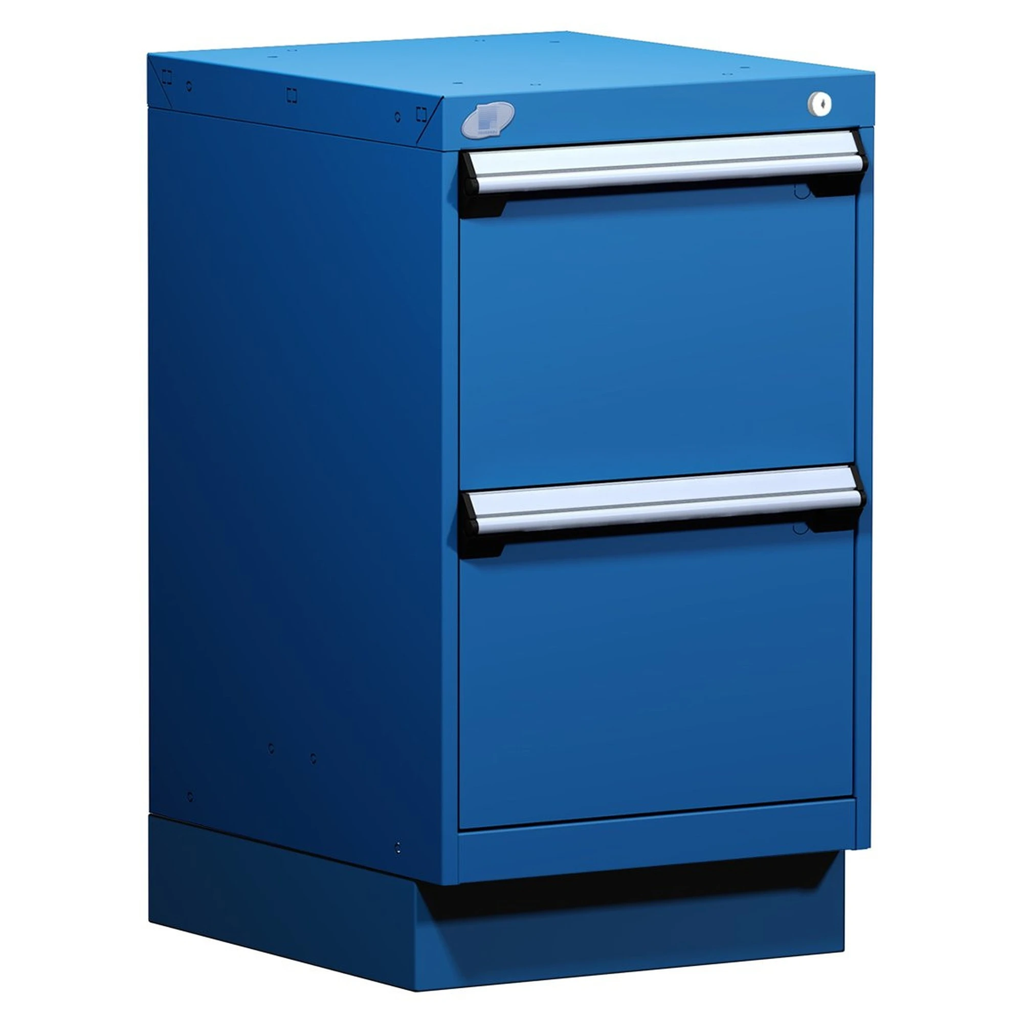 2-Drawer Modular Cabinet, 18"W x 21"D x 32"H - With Dividers - Compartments: 12"H-4