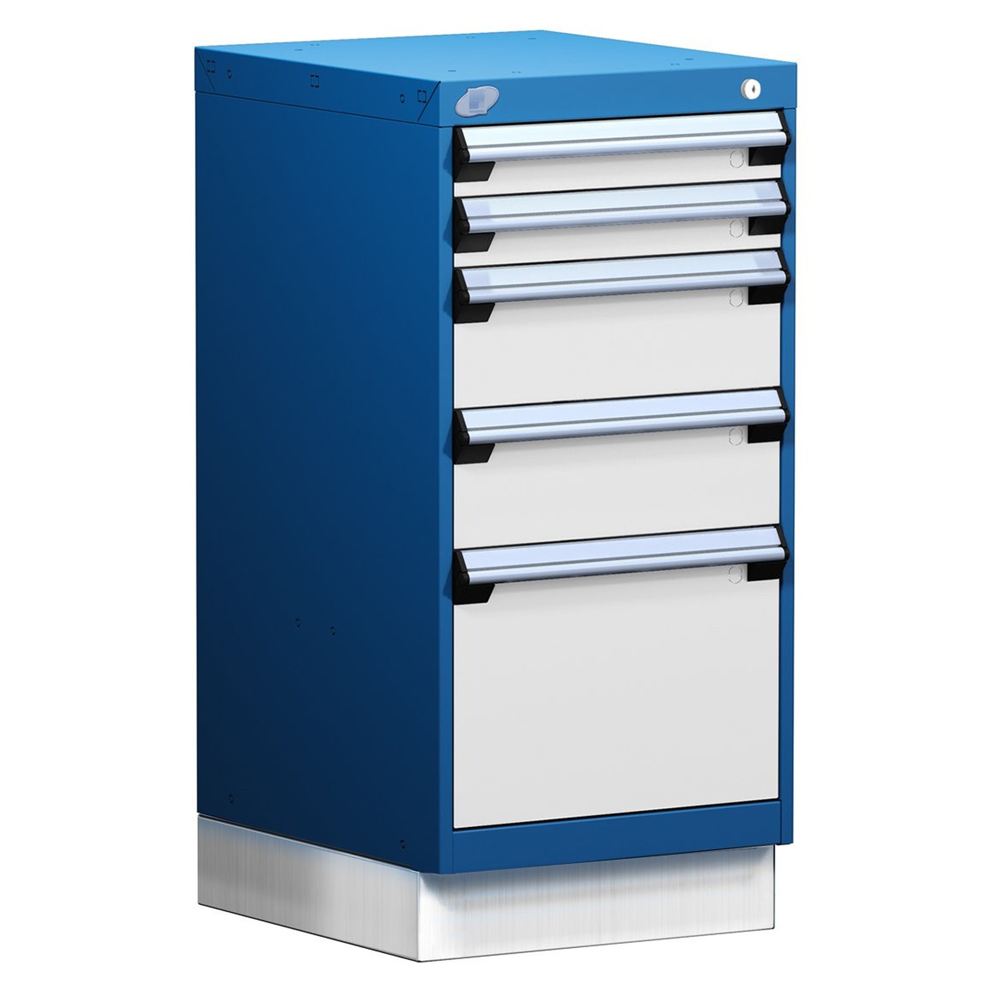 5-Drawer Modular Cabinet, 18"W x 21"D x 38"H - Without Dividers - L3ABD-3416L3D