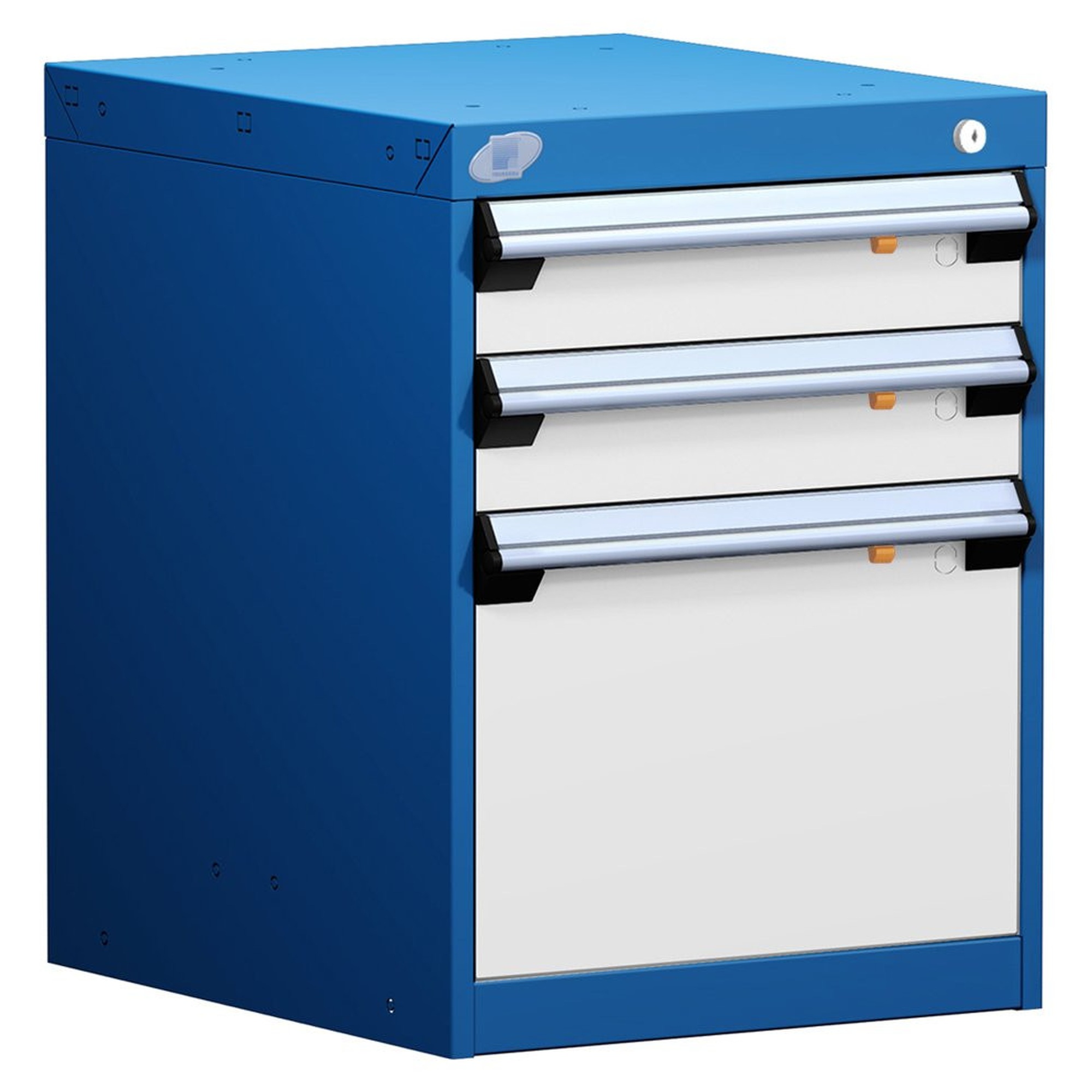 3-Drawer Modular Cabinet, 18"W x 21"D x 24"H - With Dividers - L3ABD-2407L3B