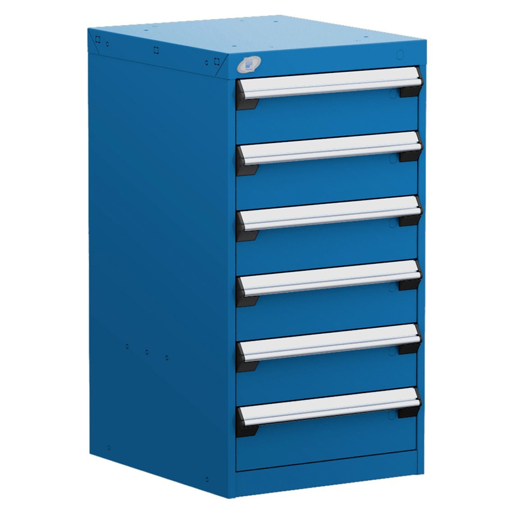 6-Drawer Modular Cabinet, 18"W x 21"D x 34"H - With Dividers - Compartments: 5"H-9