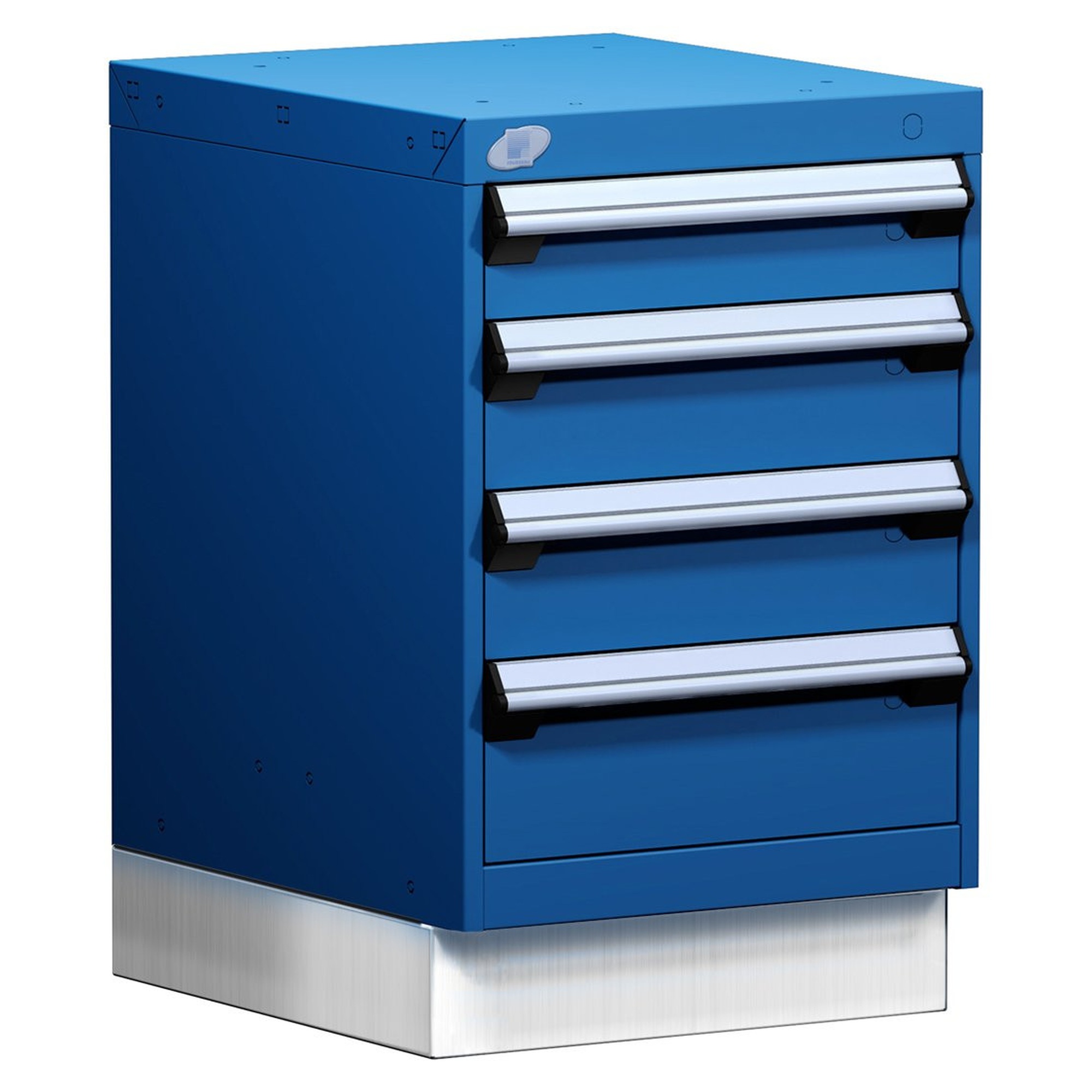 4-Drawer Modular Cabinet, 18"W x 21"D x 28"H - With Dividers - L3ABD-2417D