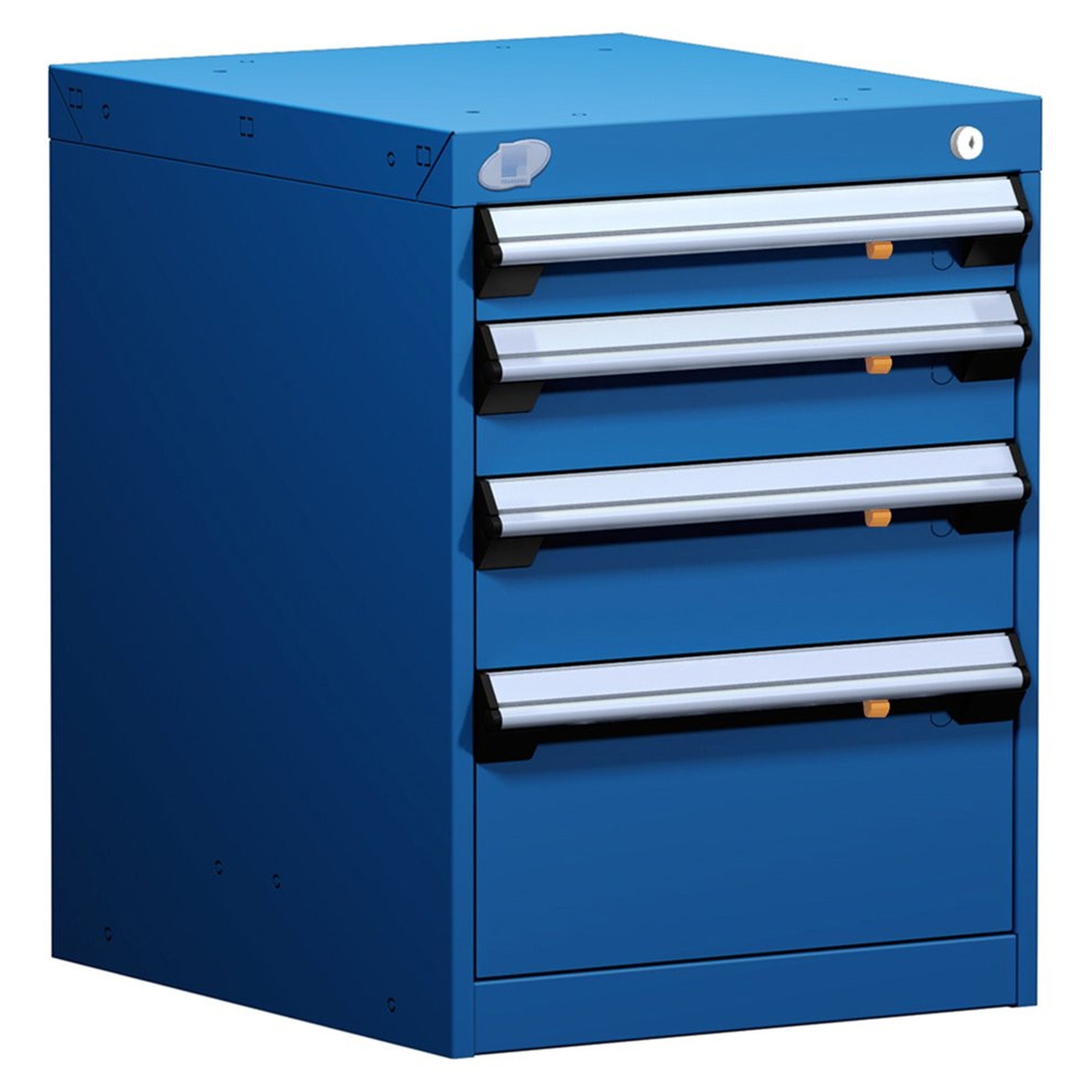 4-Drawer Modular Cabinet, 18"W x 21"D x 24"H - Without Dividers - L3ABD-2404L3B