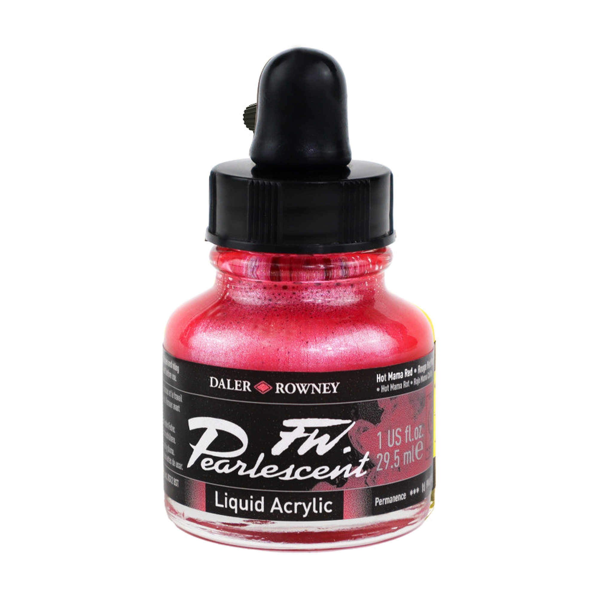 Pearlescent Hot Mama Red Acrylic Ink, 29.5 mL