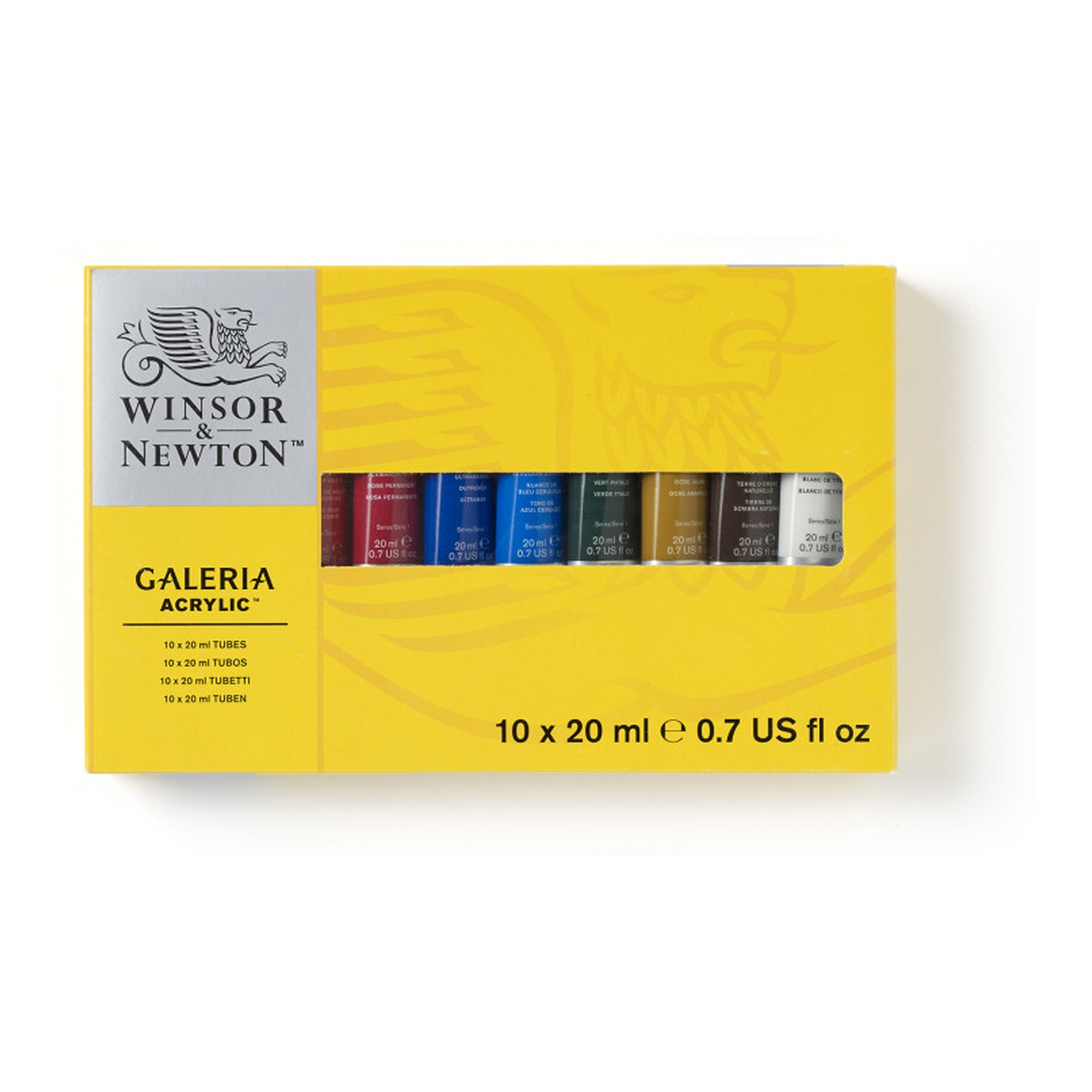 Acrylic Paint Set, 10 Assorted Colors, 20 mL Tubes