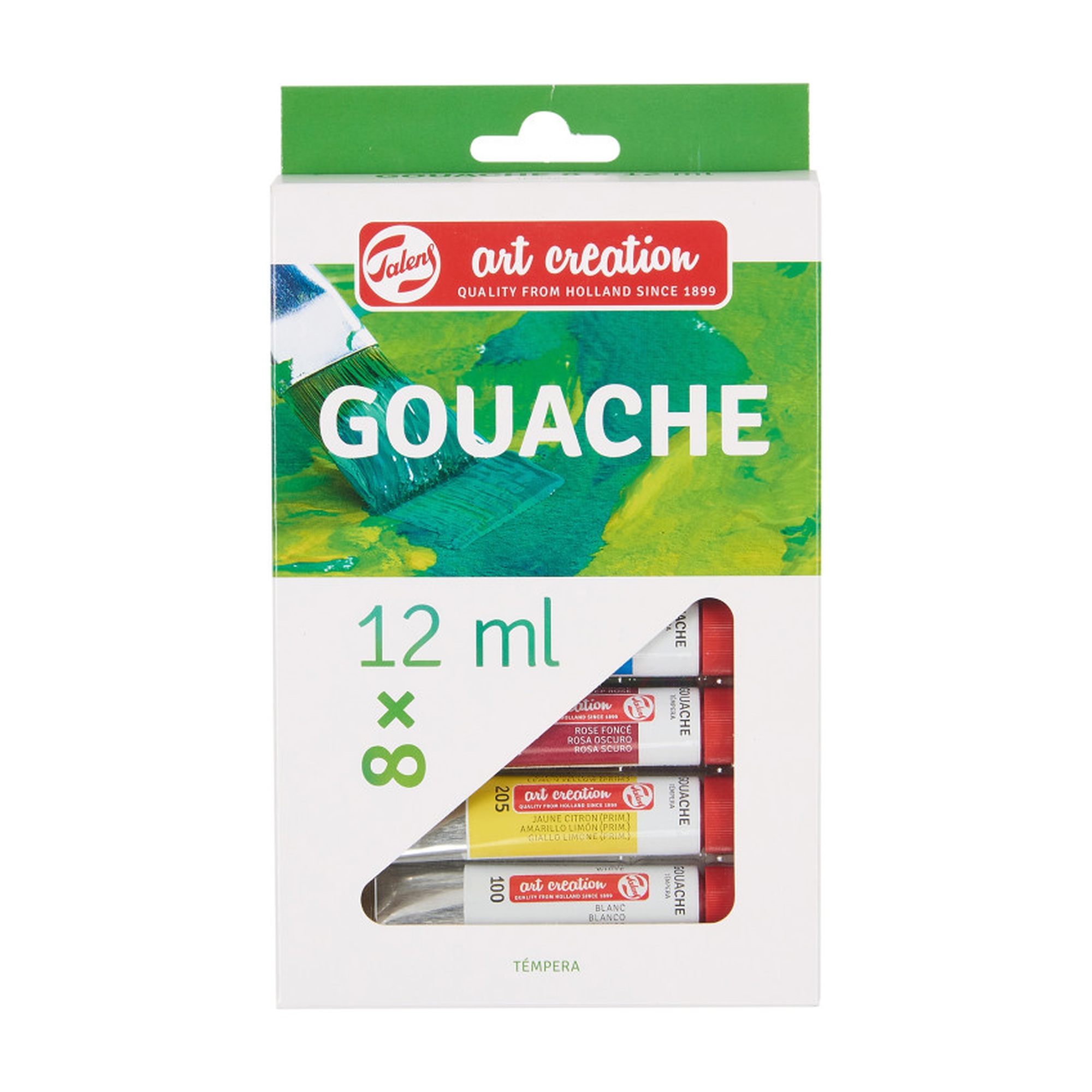 8-Color Gouache Paint Set, 12 mL Tubes