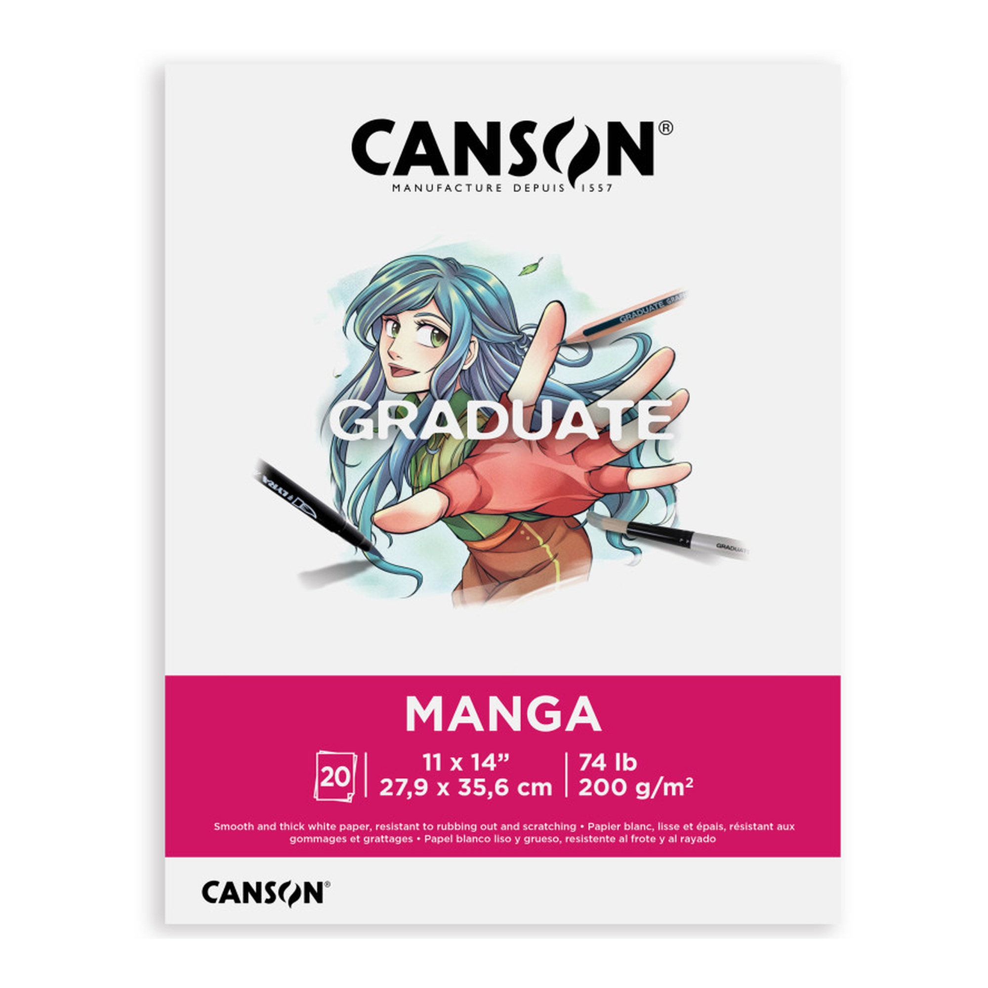 Graduate Manga Pad, 11 x 14 in., 20 Sheets