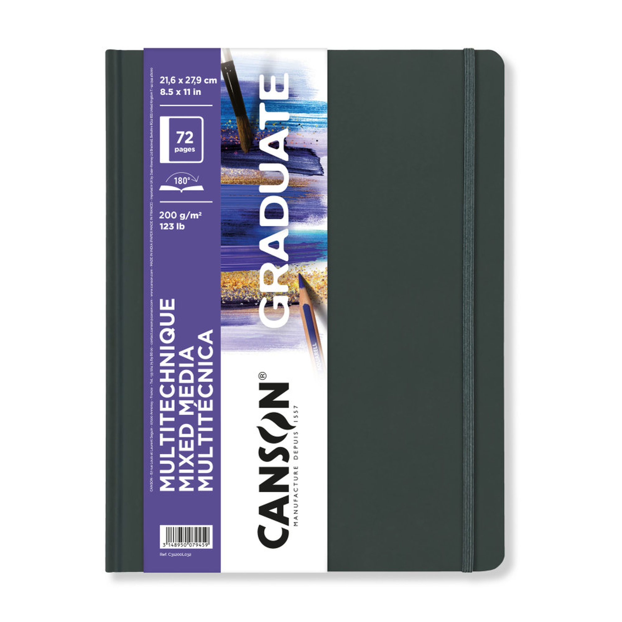 Graduate Mixed Media Art Book, 8.5 x 11 in., 36 Sheets