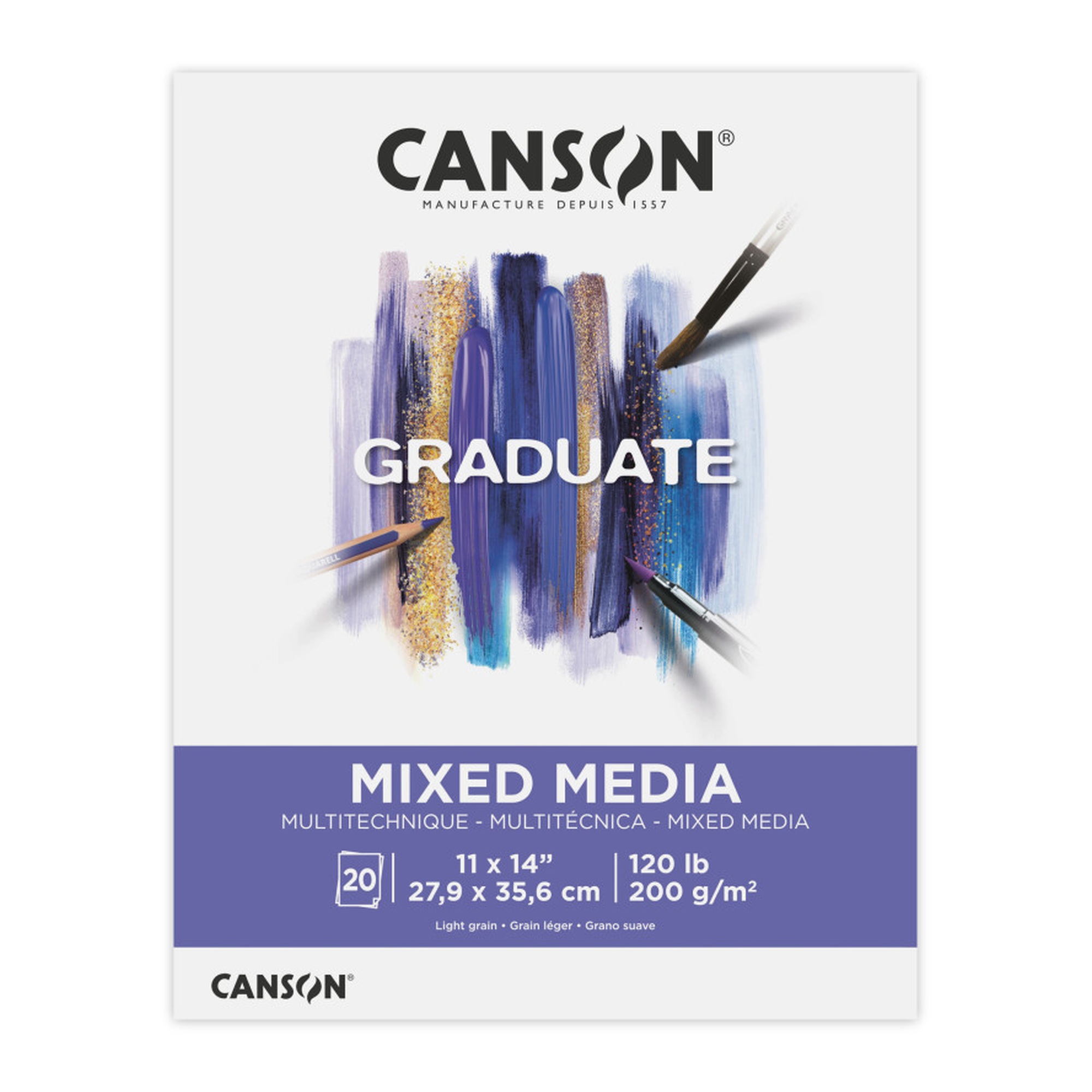 Graduate Mixed Media Pad, 11 x 14 in., 20 Sheets