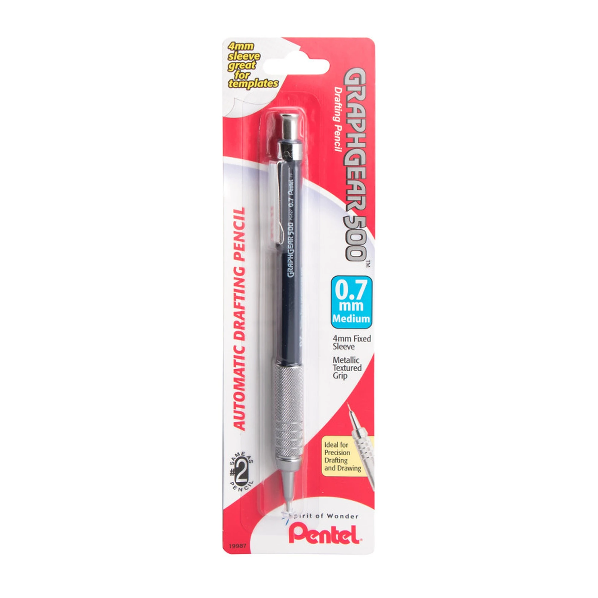 0.7 mm Automatic Drafting Pencil, Blue Barrel