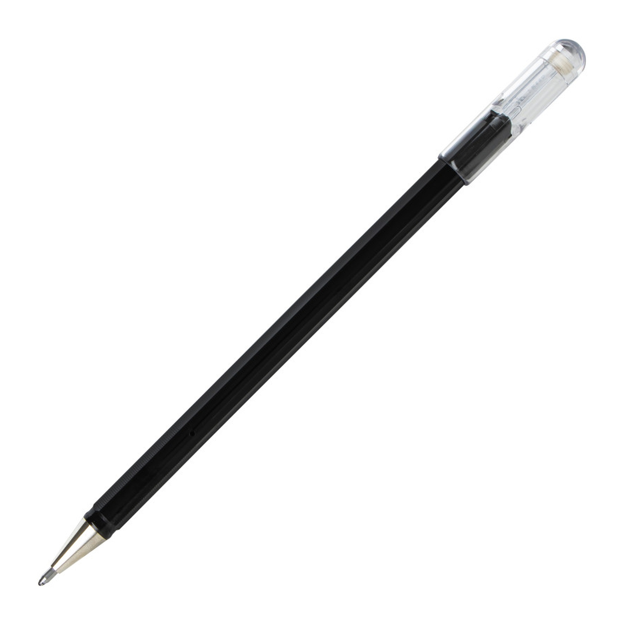 Black Matte Opaque Gel Roller Pens, 1.0 mm, 12 Pack
