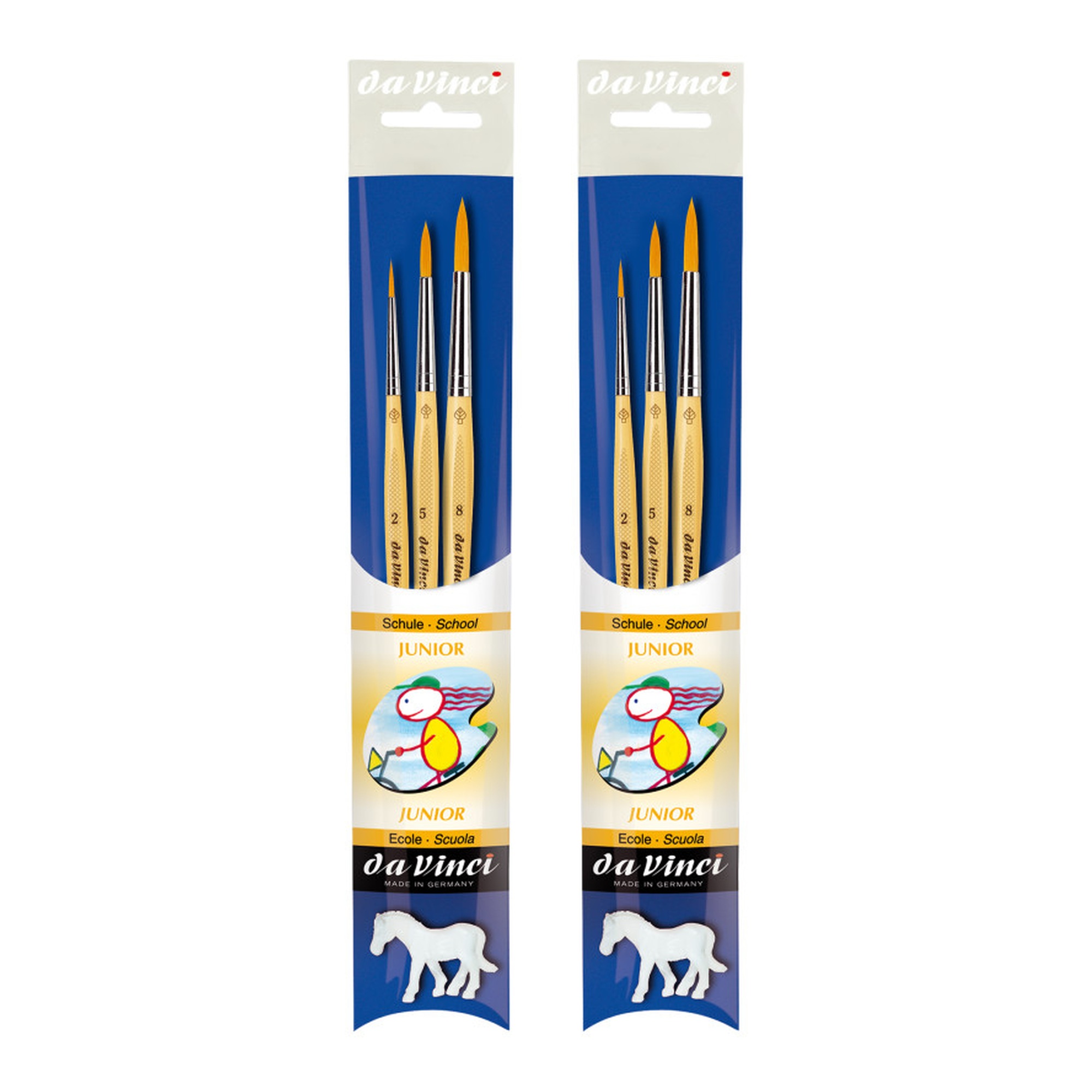 Junior Round Synthetic Student Paint Brush Set, 6-Pack