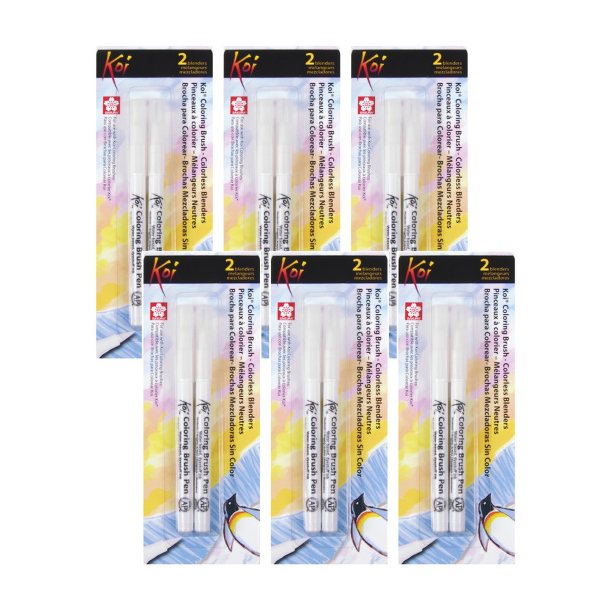 Colorless Watercolor Blender Brush Pens, 12 Count