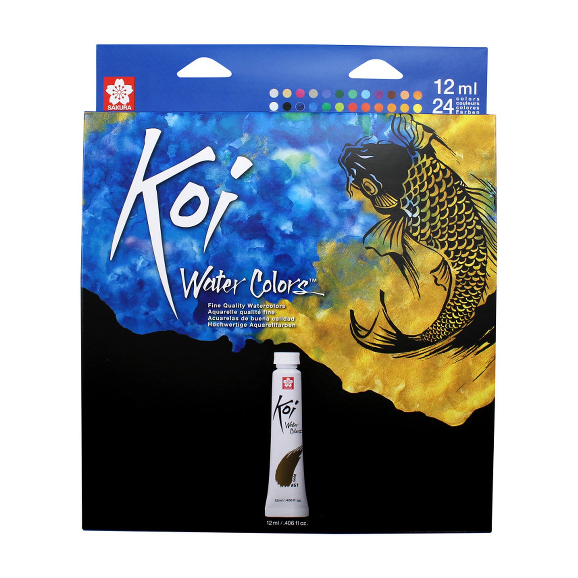 24-Color 12mL Watercolor Tube Set