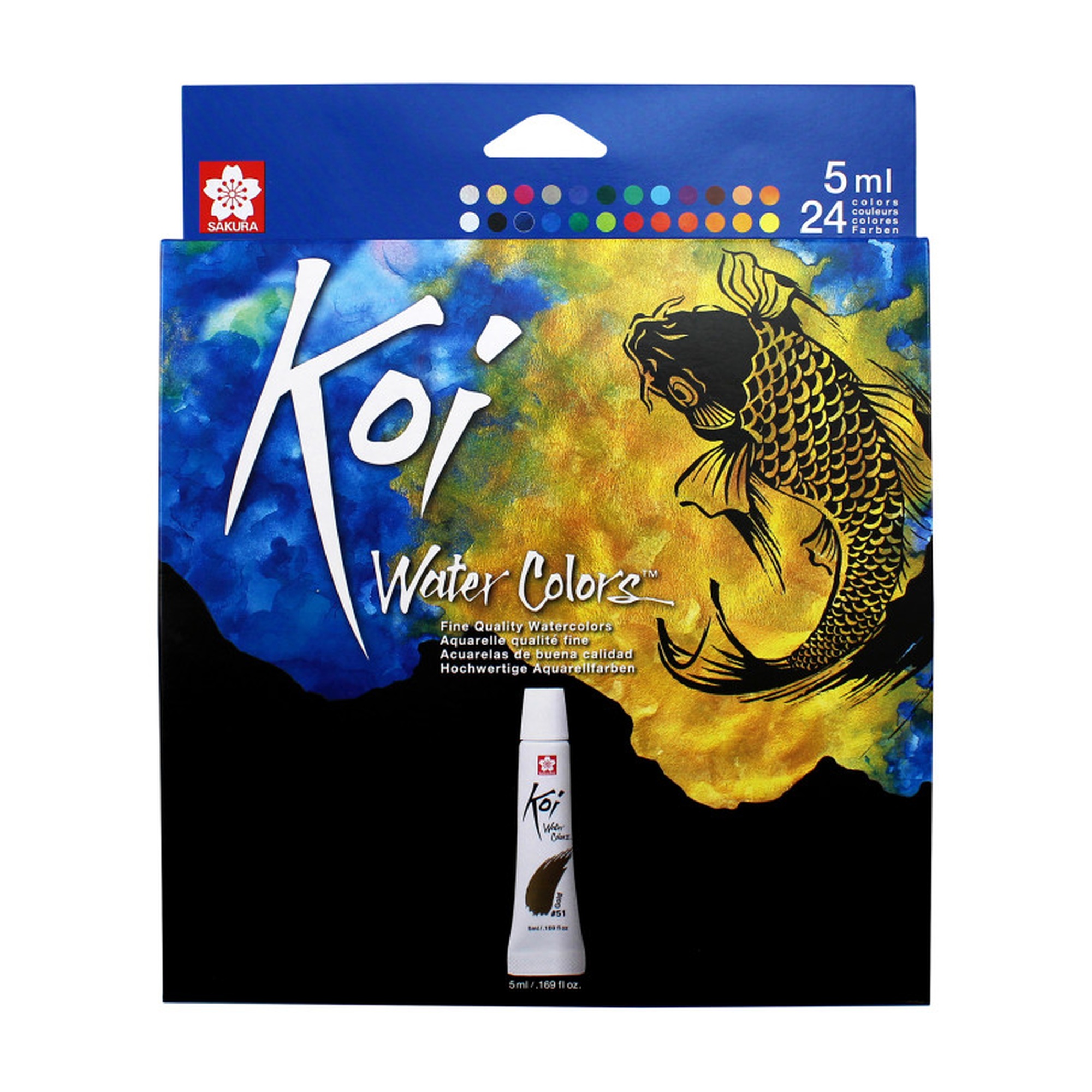24-Color 5 mL Watercolor Tube Set