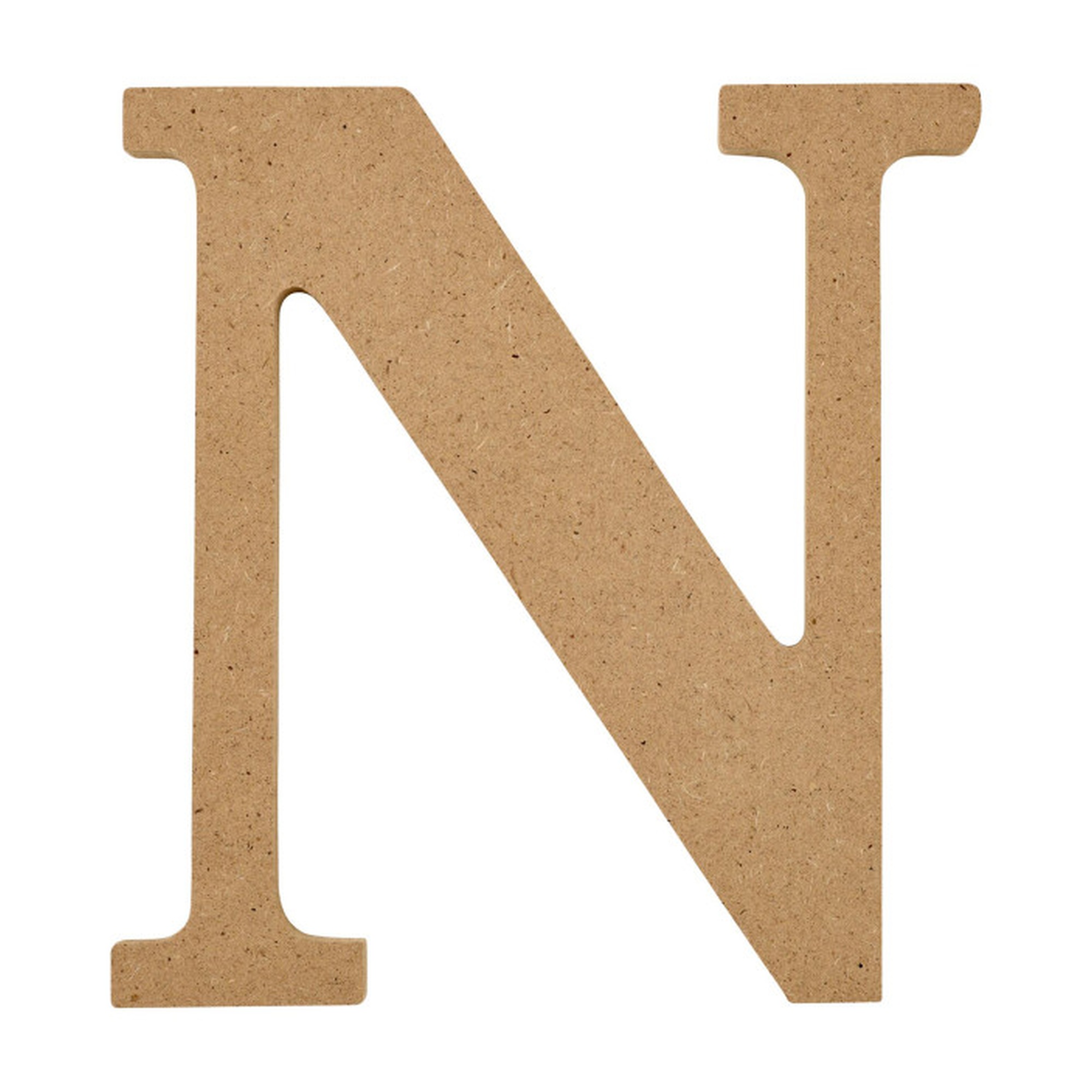 5-Inch MDF Letter N