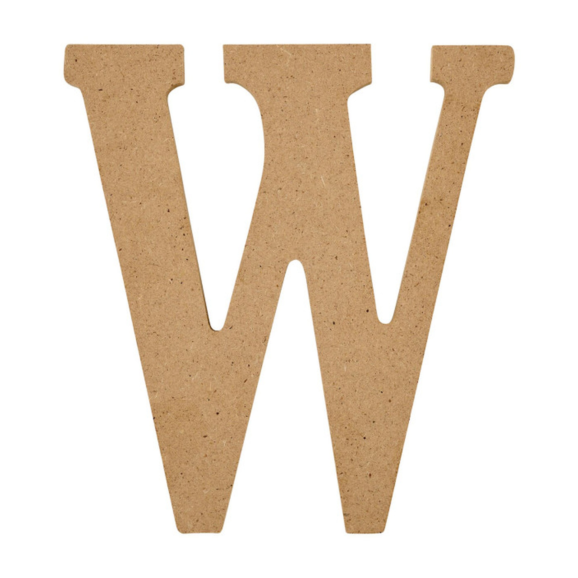 5-Inch MDF Letter W