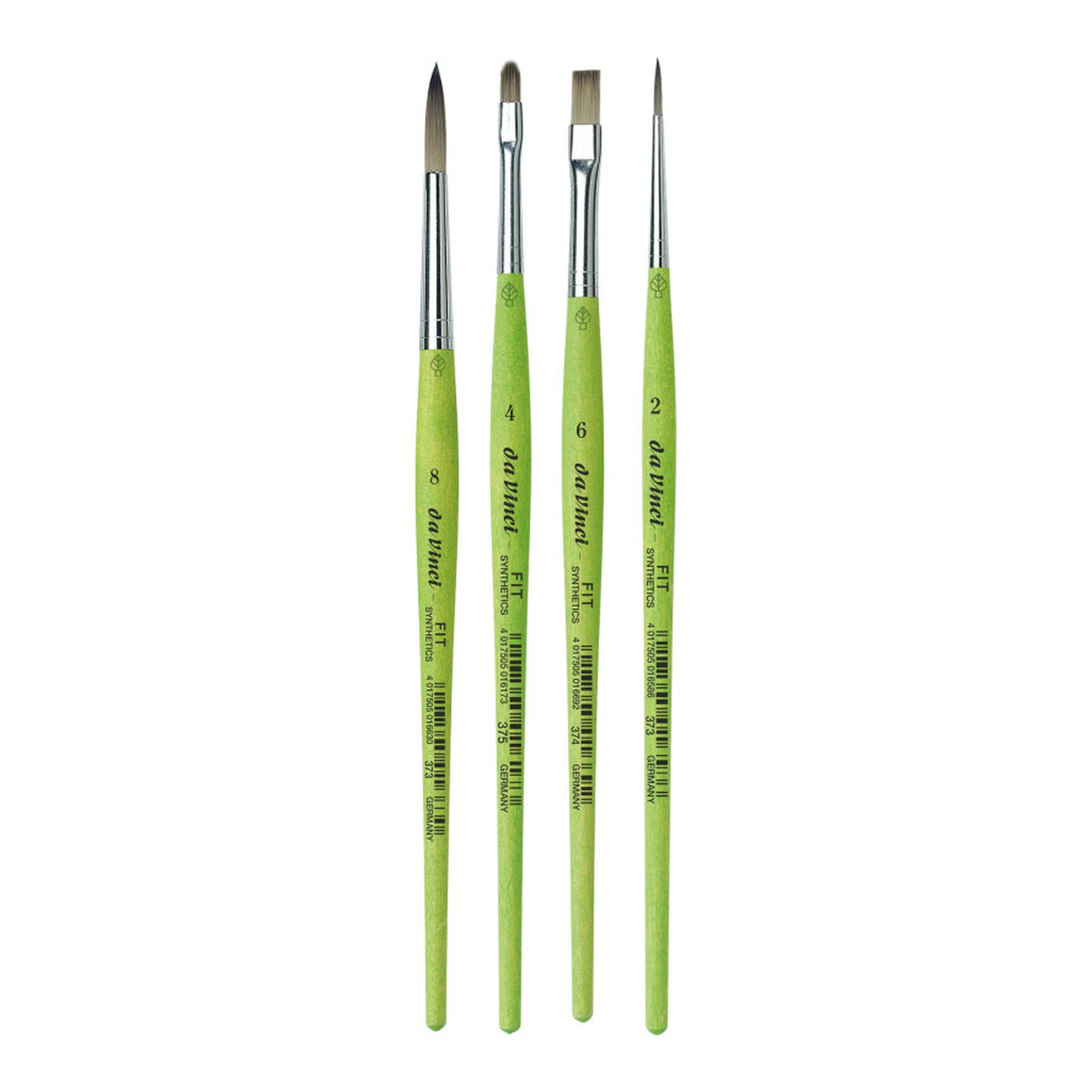 Four-Piece Mixed Media Student Brush Set