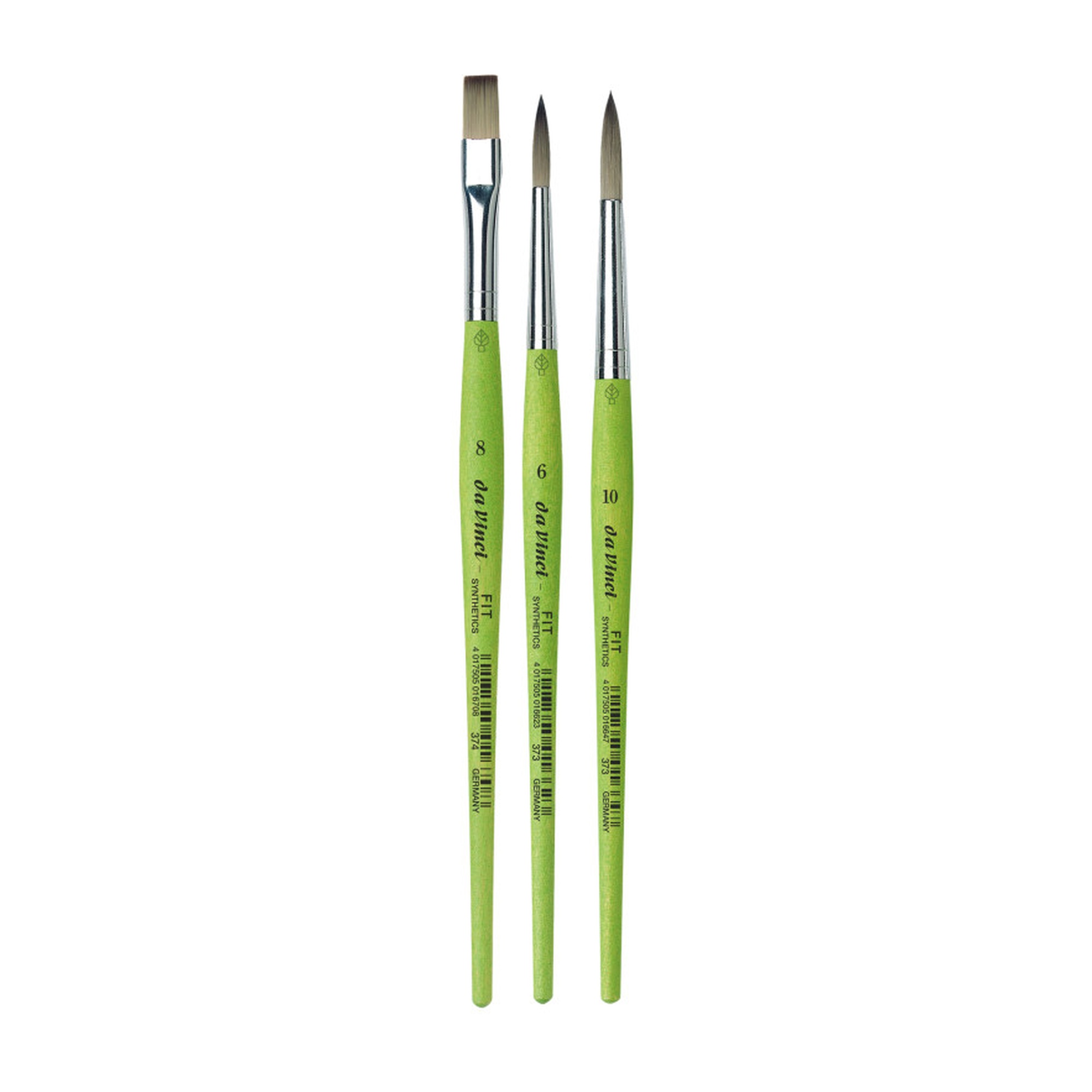 Three-Piece Mixed Media Student Brush Set