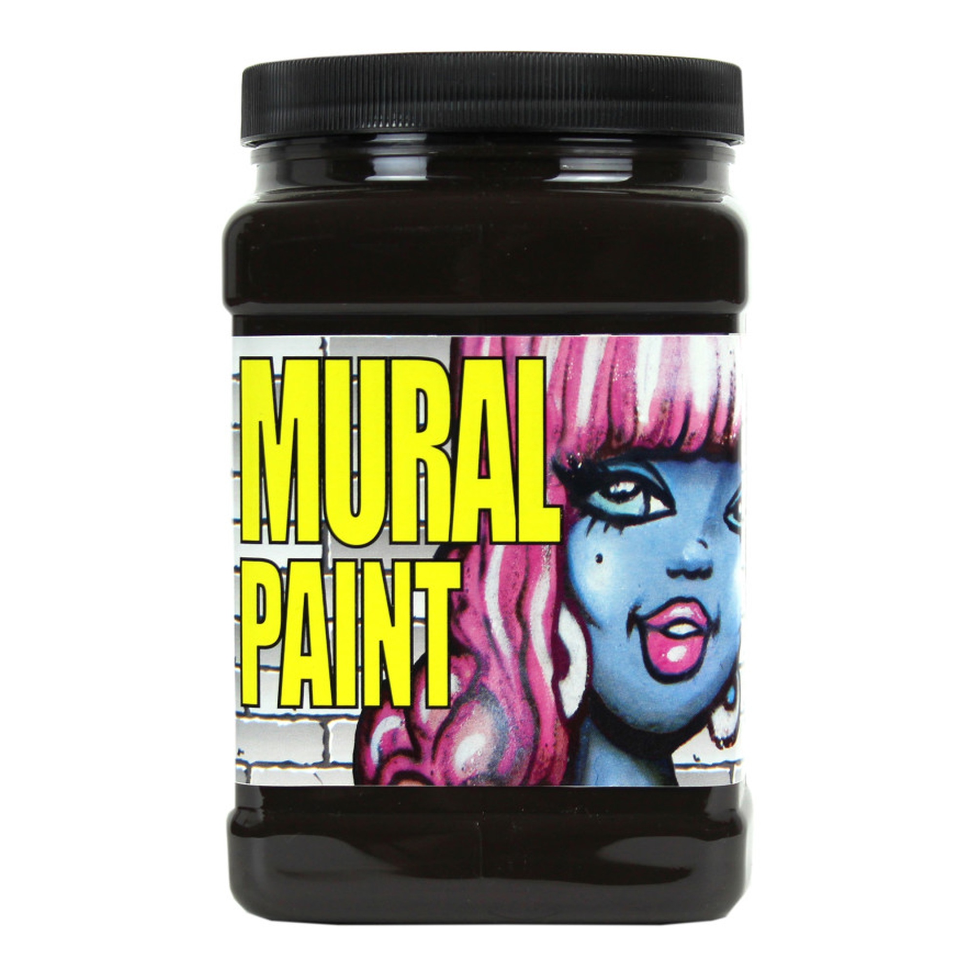 Blacktop Black Acrylic Mural Paint, 1/2 Gallon