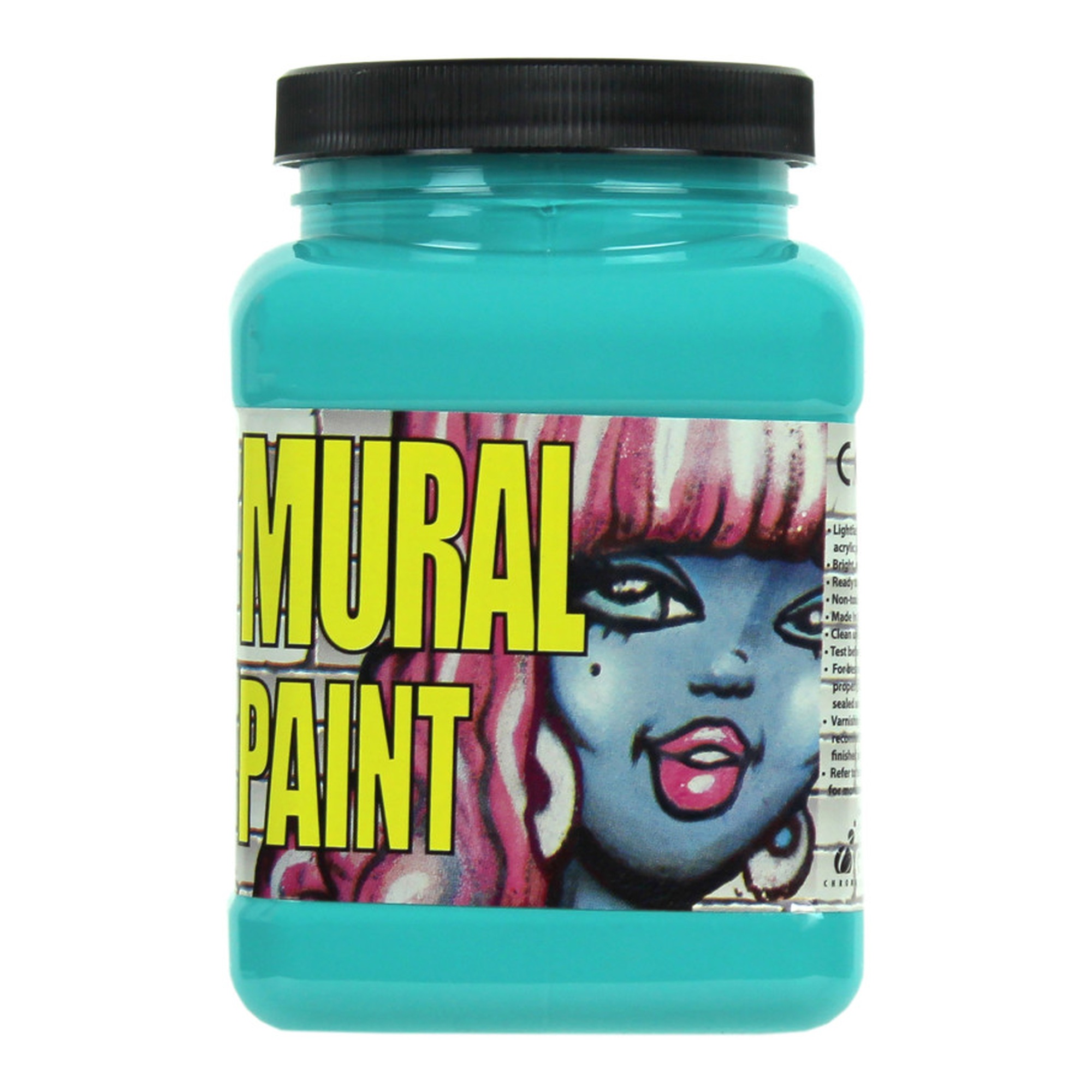 Calypso Cobalt Turquoise Light Acrylic Mural Paint, Pint