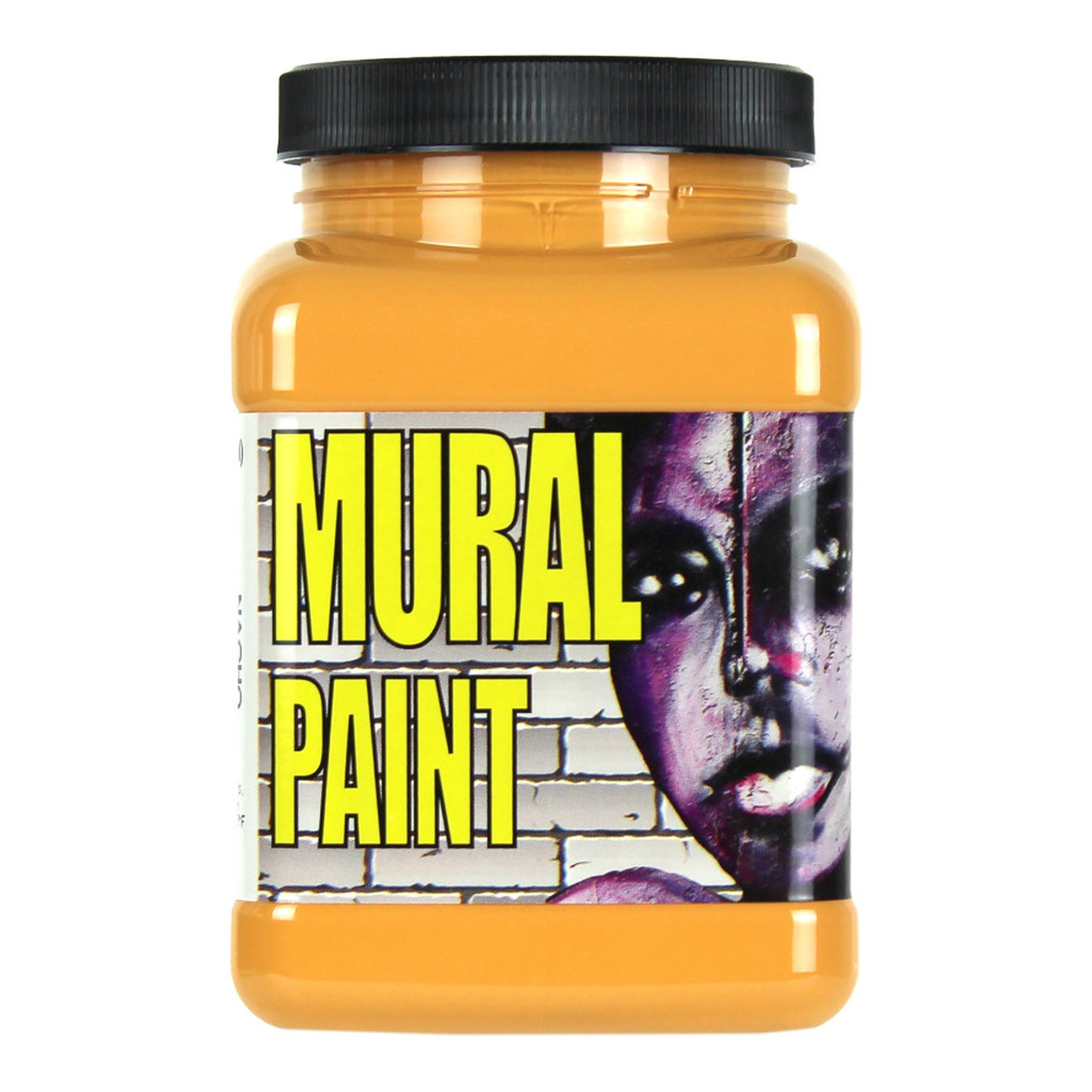 Nacho Yellow Orange Acrylic Mural Paint, Pint