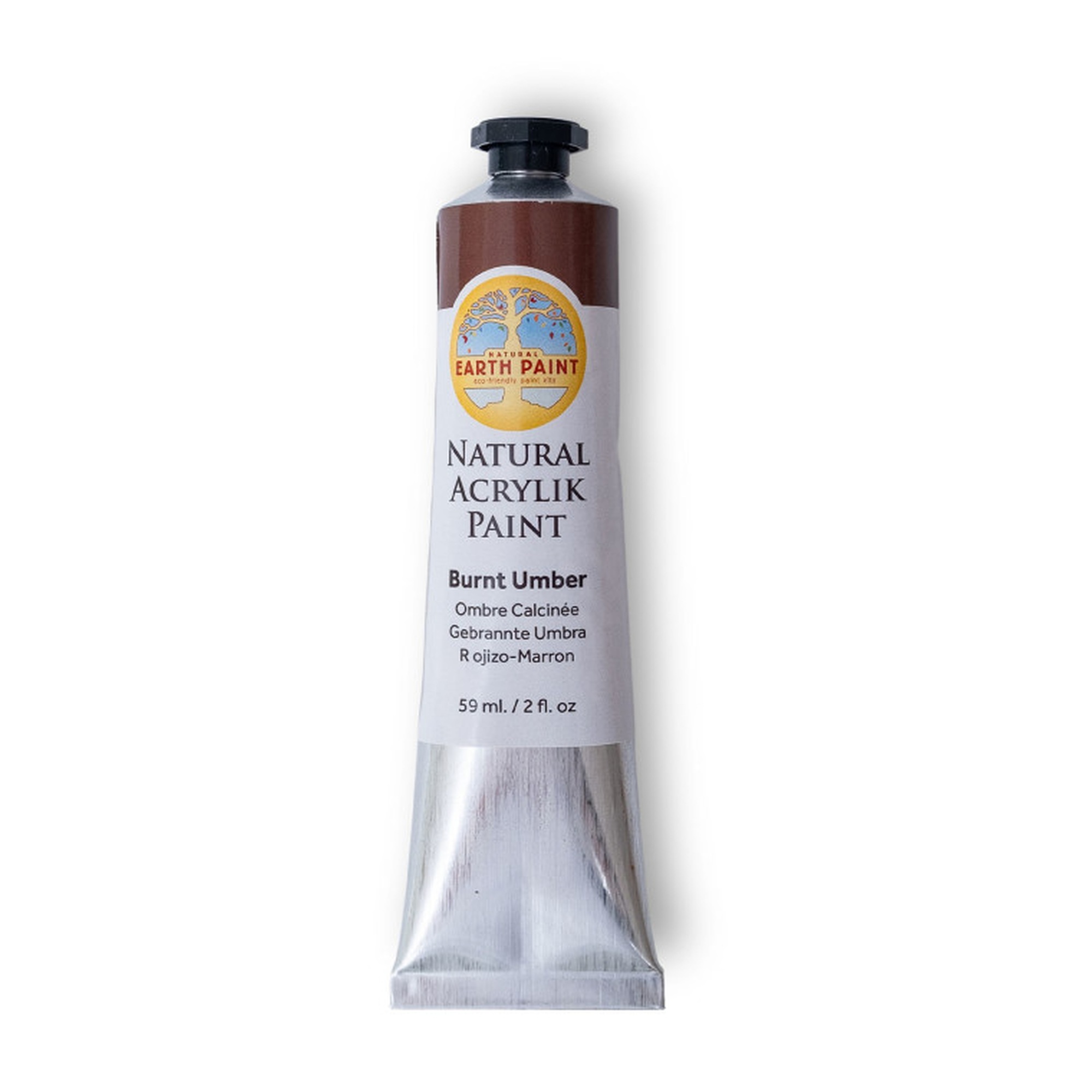 Natural Acrylik Paint, Burnt Umber, 2 oz