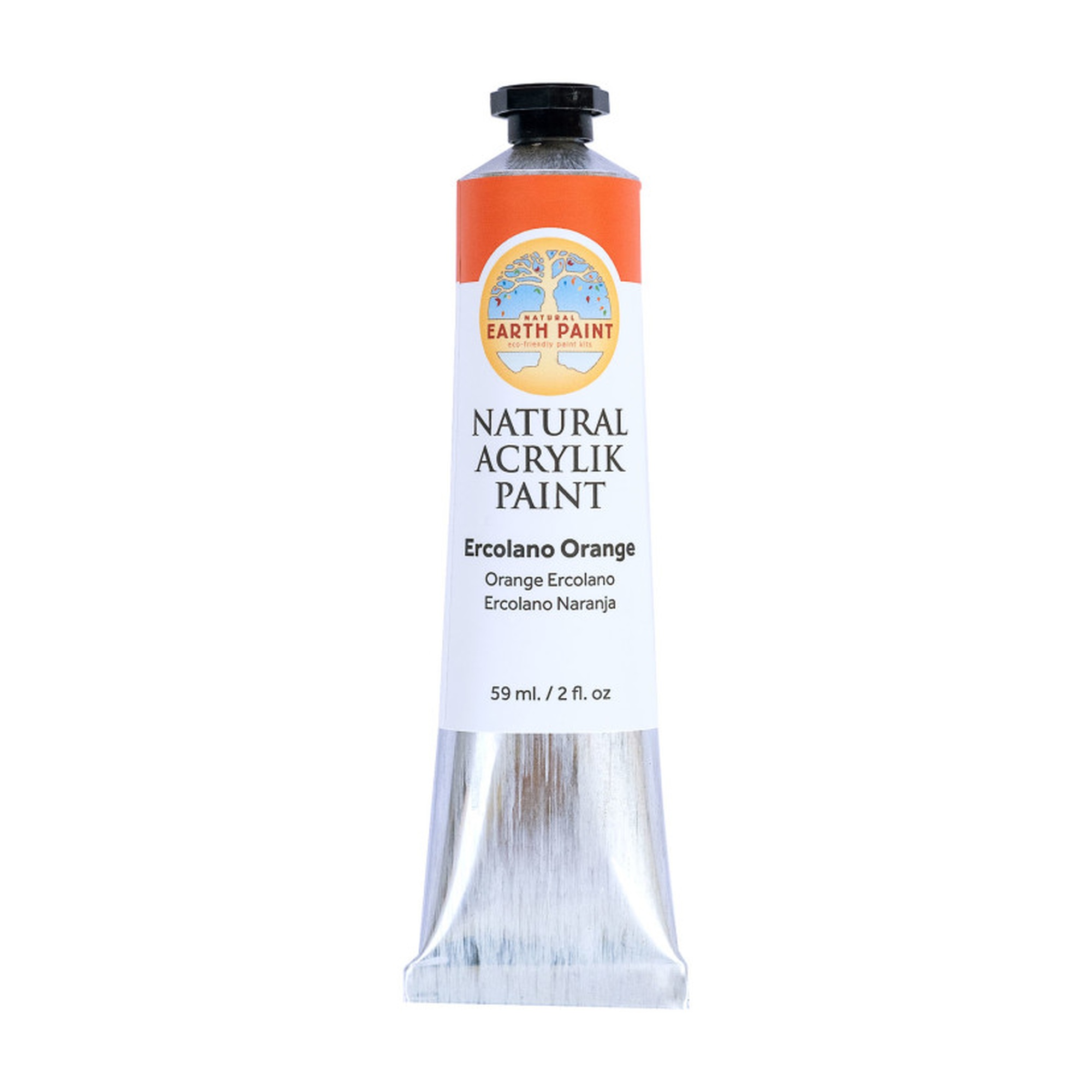 Ercolano Orange Natural Acrylik Paint, 2 oz