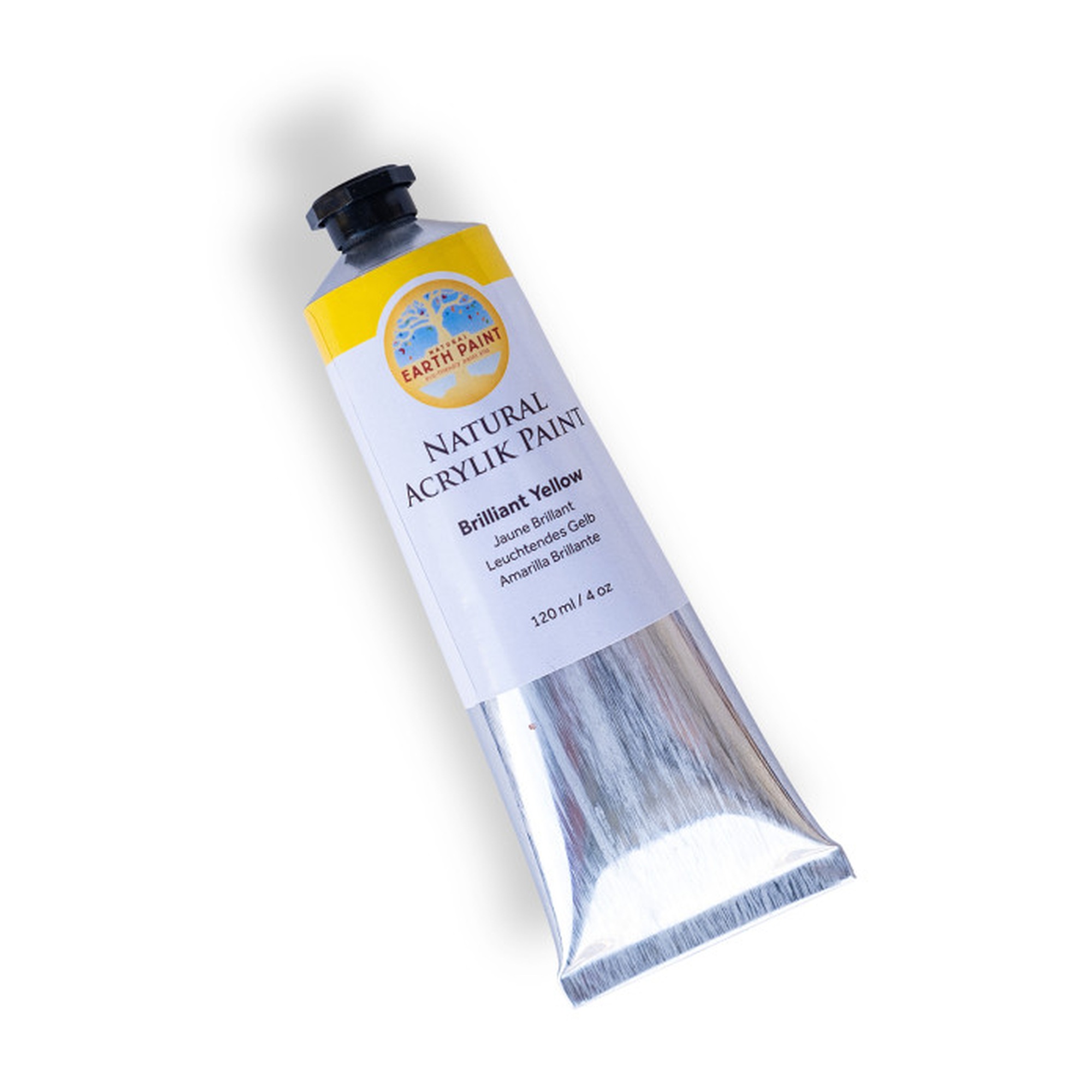 Heavy Body Natural Acrylik Paint, Brilliant Yellow, 4 oz Tube