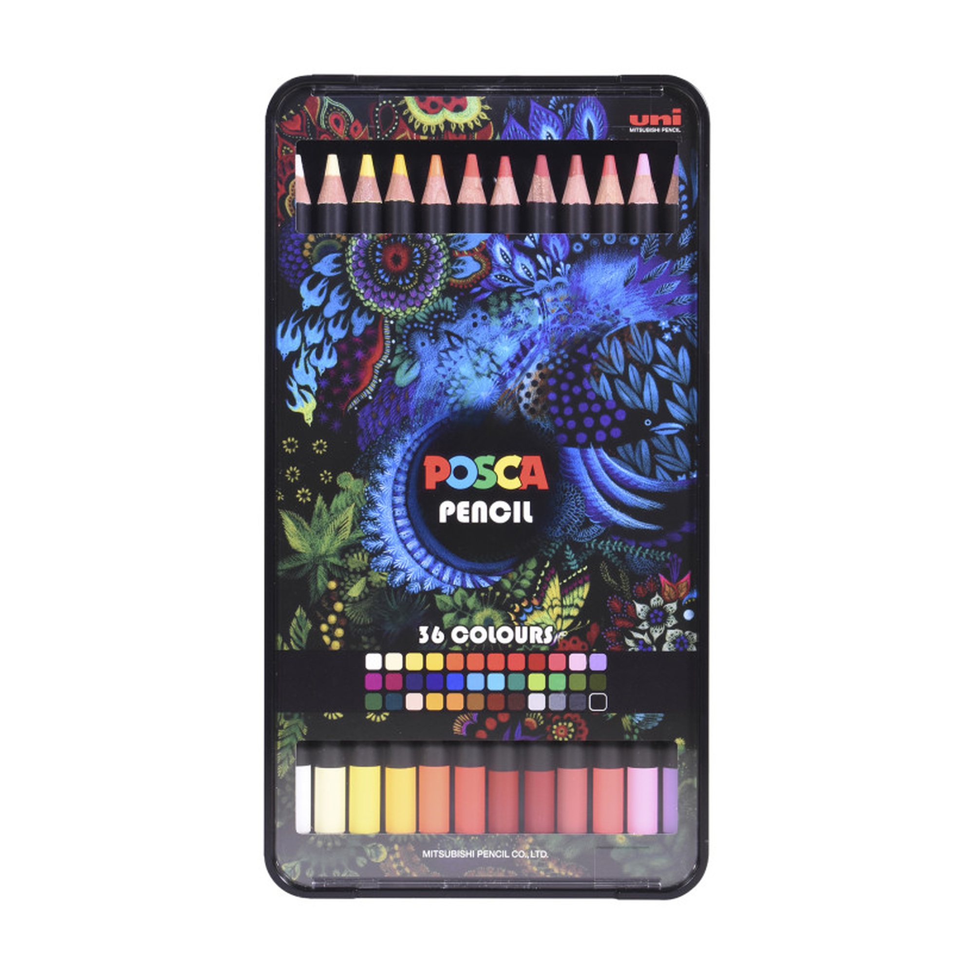 Oil-Based Colored Pencil Set, 36 Assorted Colors, 4.0 mm Lead