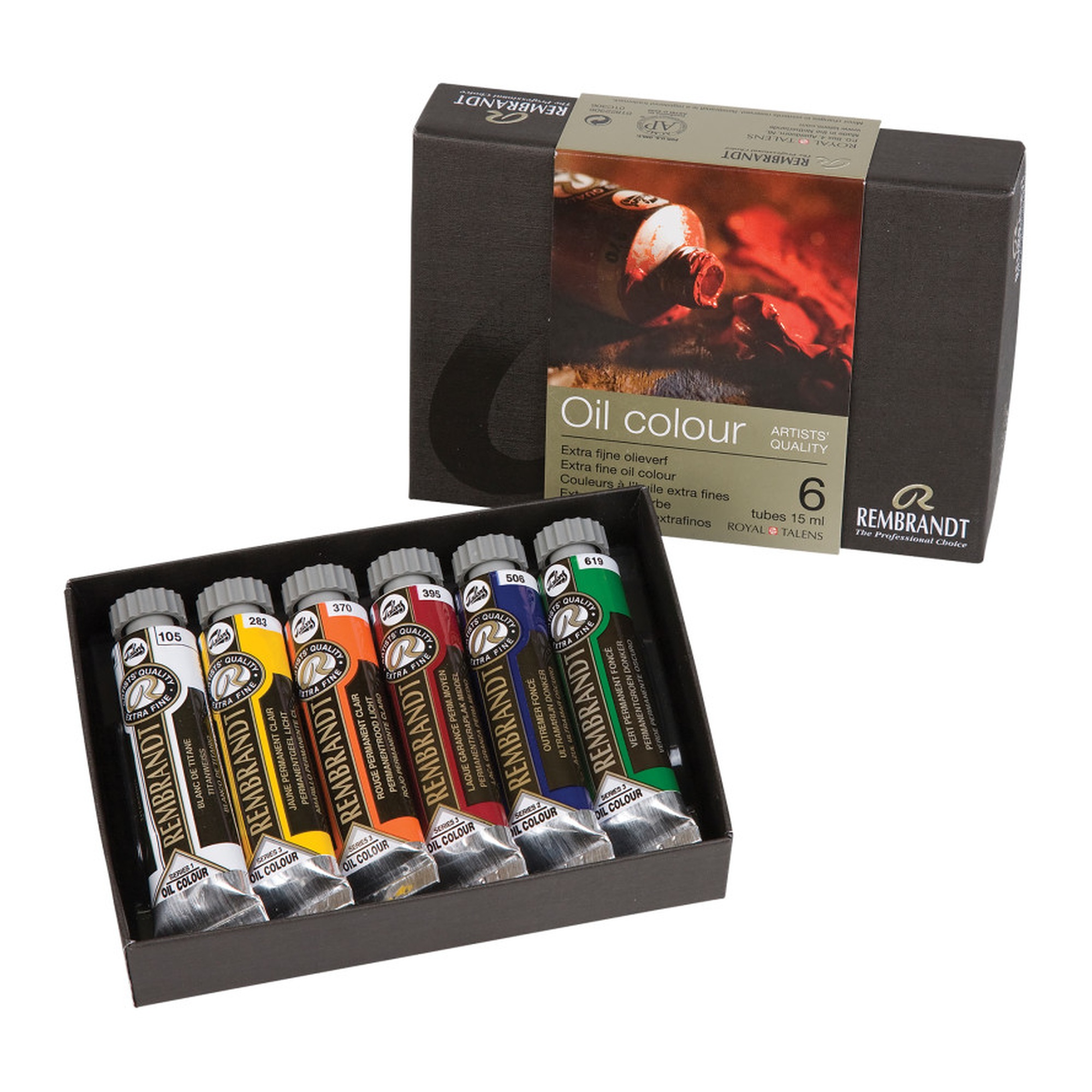 Artist Oil Paint Starter Set, 6 x 15 mL