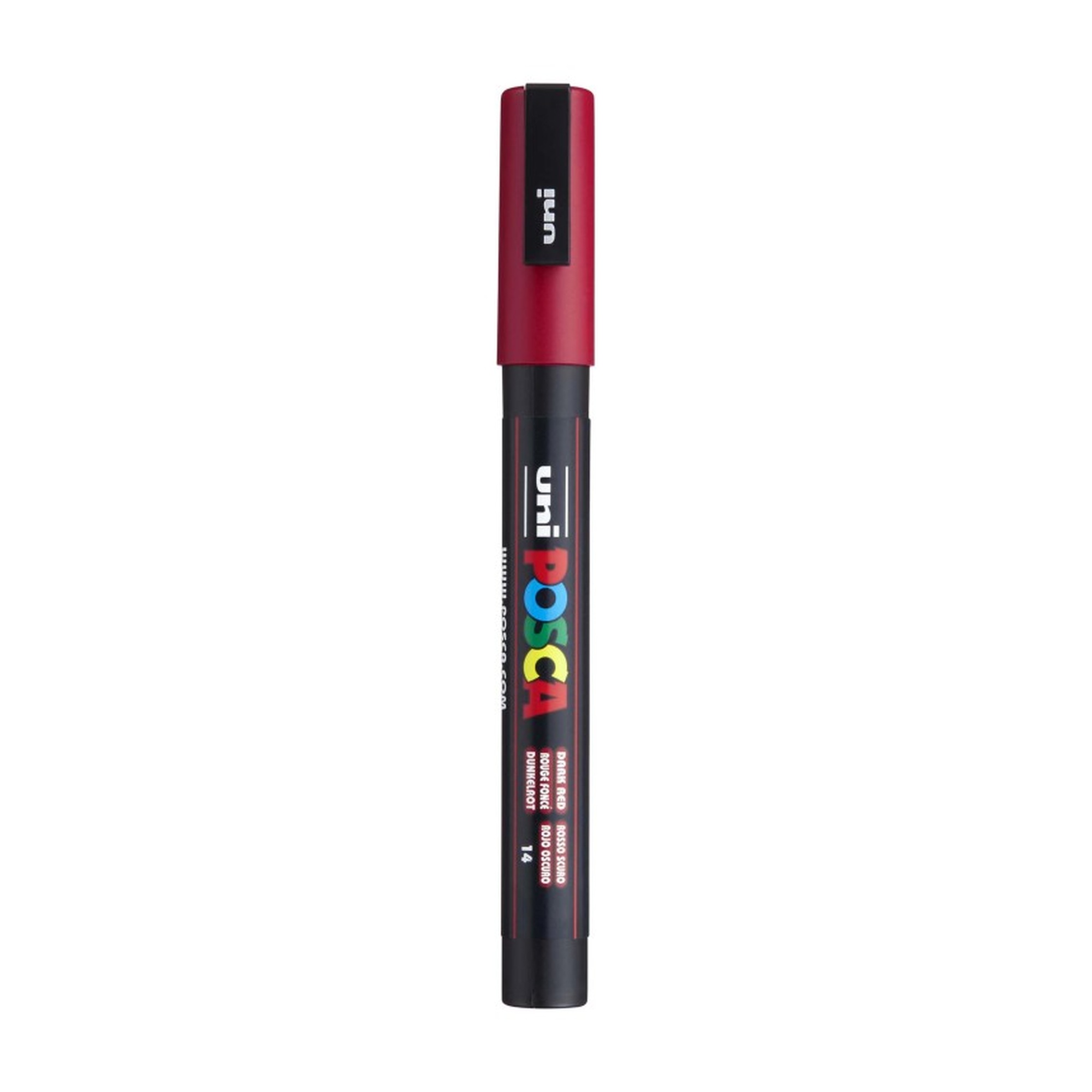 Fine Bullet Tip Paint Marker, Dark Red