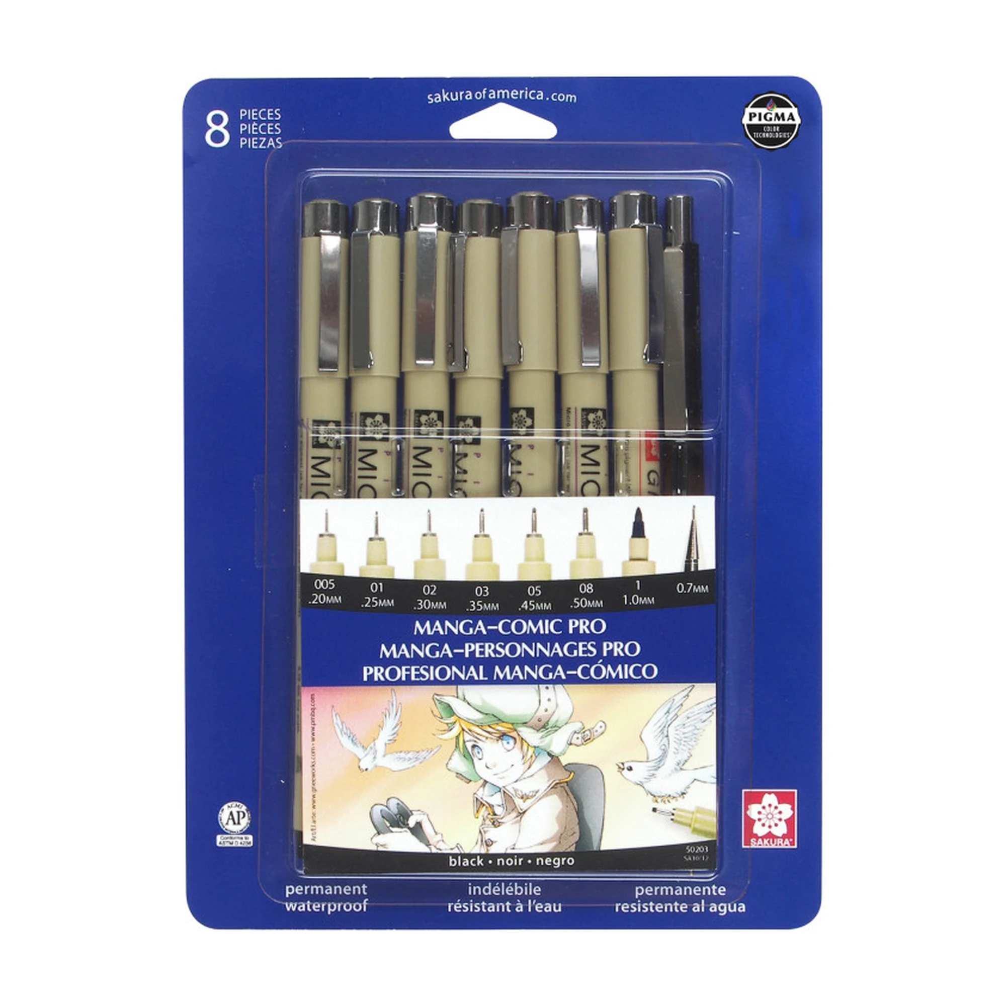 Manga Comic Pro Drawing Kit, 8-Piece Set