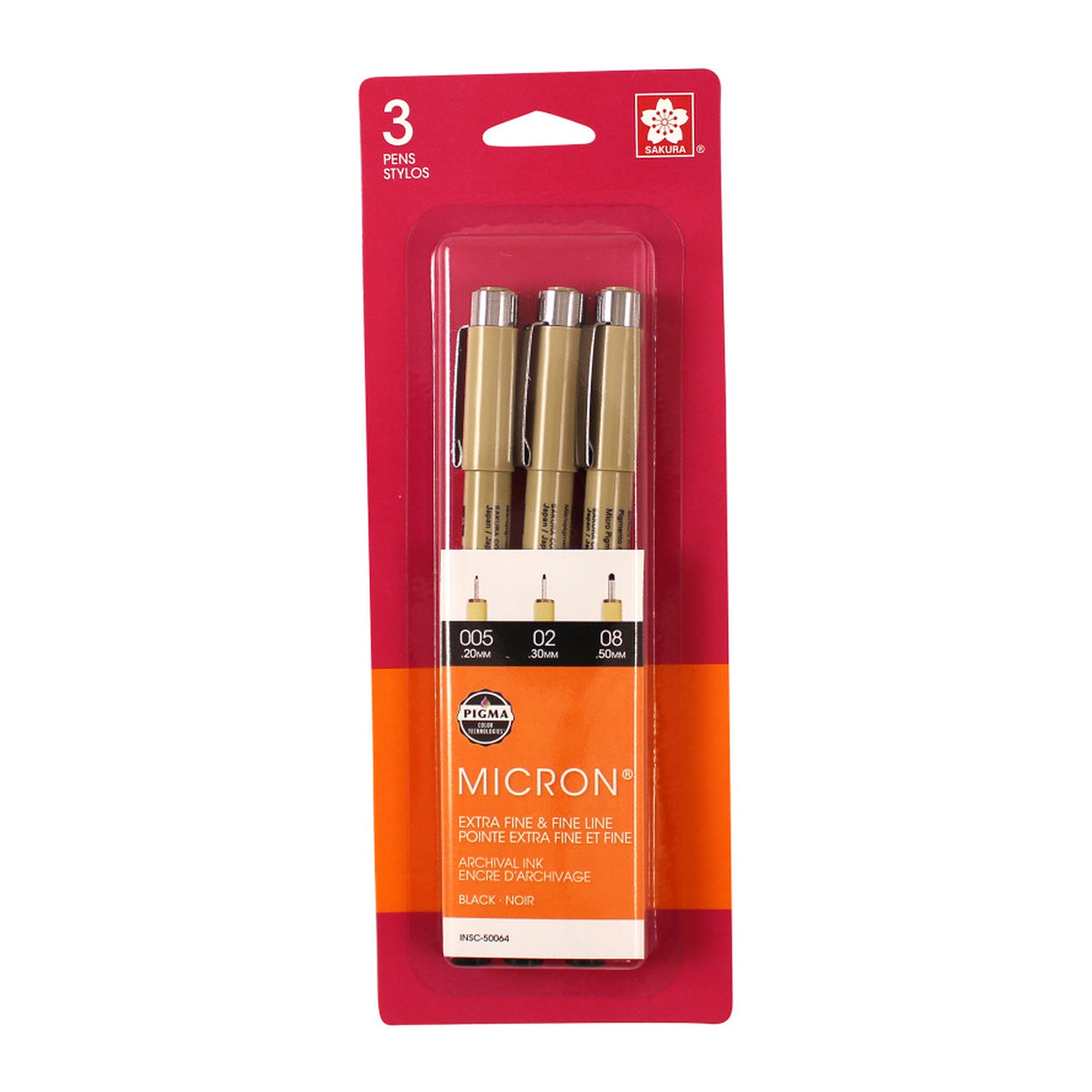 Pigma Micron Gray and Black Assorted-Size Fineliner Pen Set