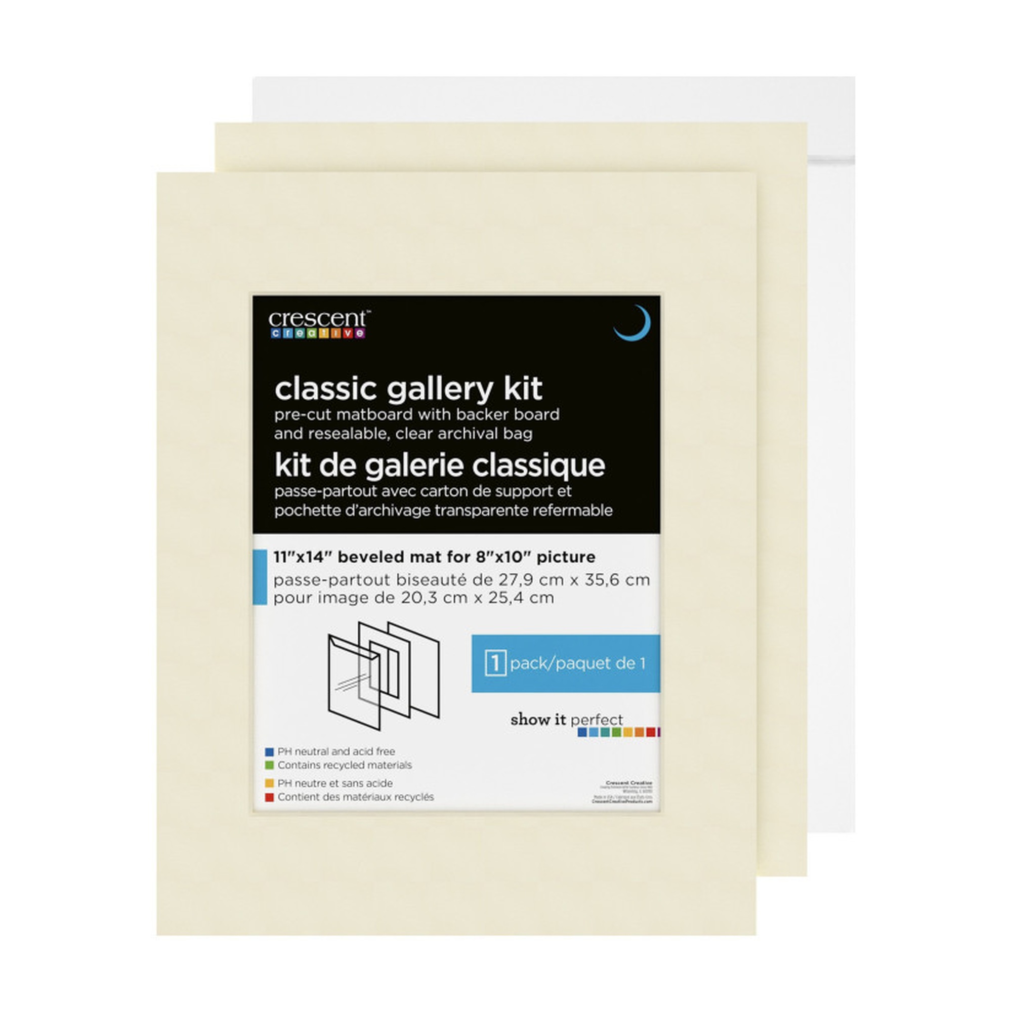 Cream Presentation Show Kit, 11 x 14 in, 12-Pack