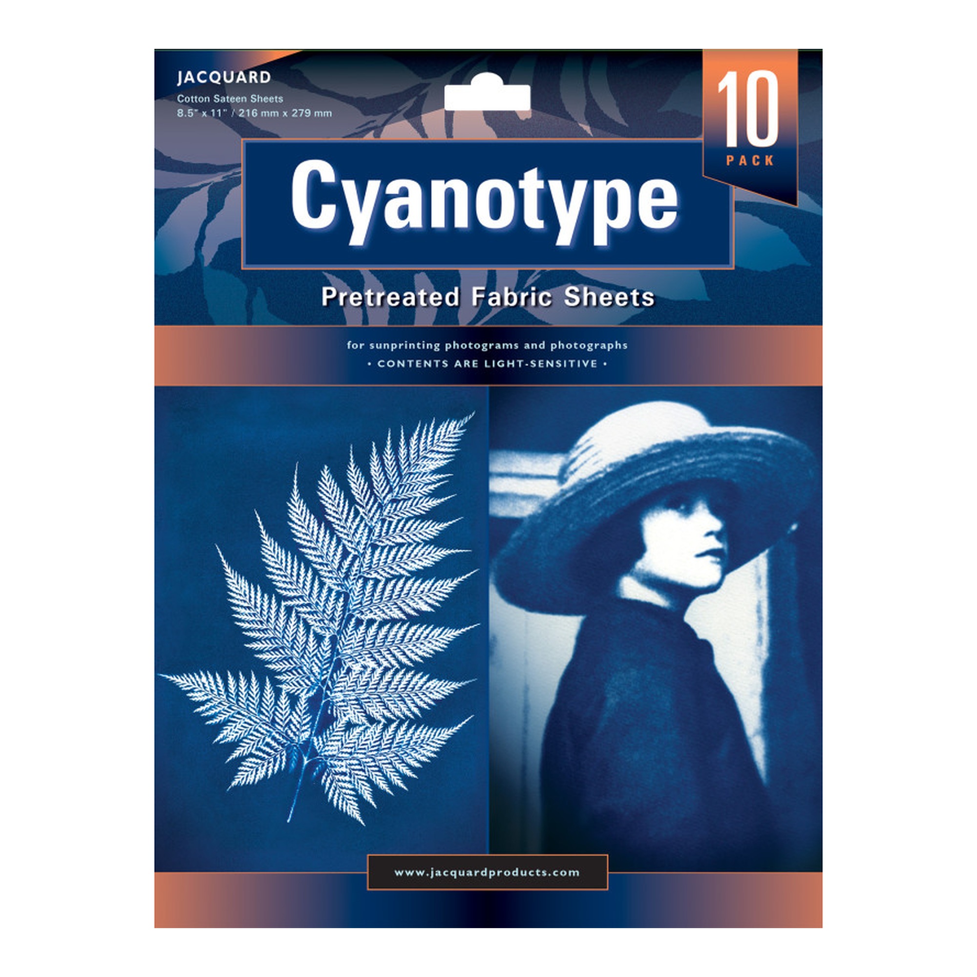 Pretreated Cyanotype Fabric Sheets, Pack of 10