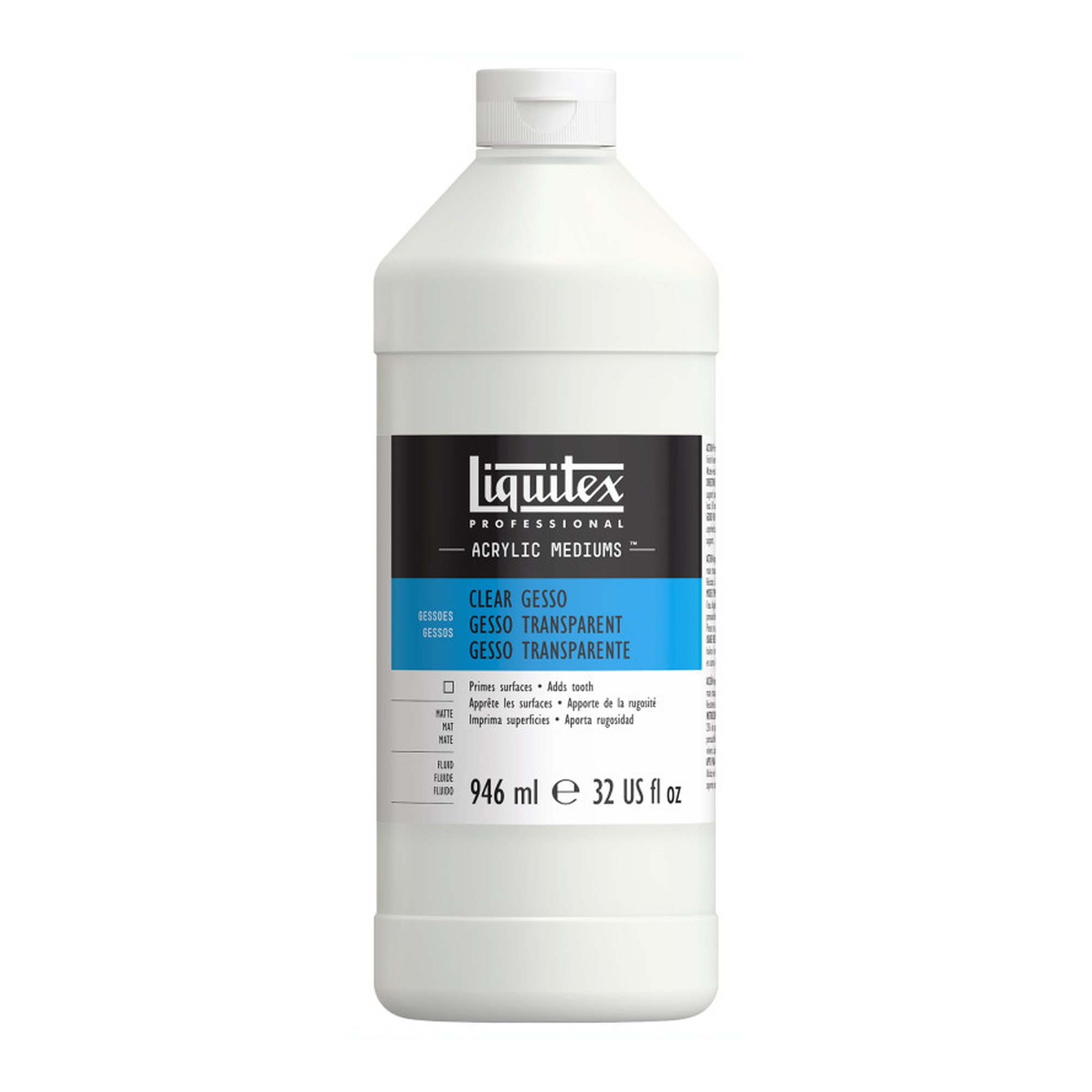 Clear Acrylic Gesso, 32 oz