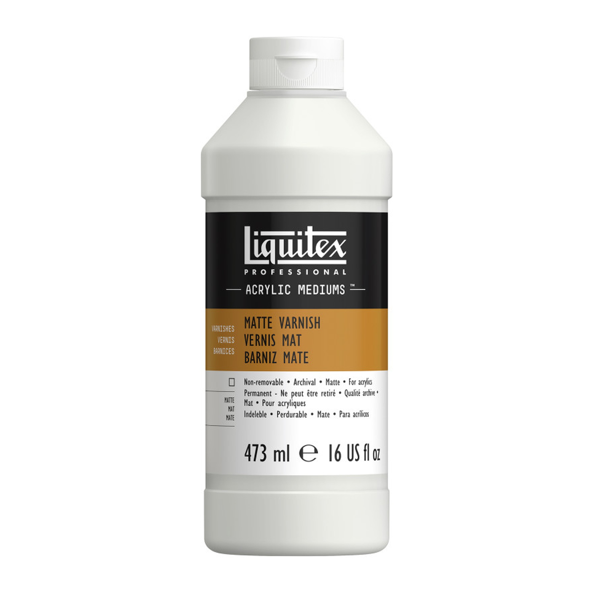 Professional Clear Matte Acrylic Varnish, 16 oz