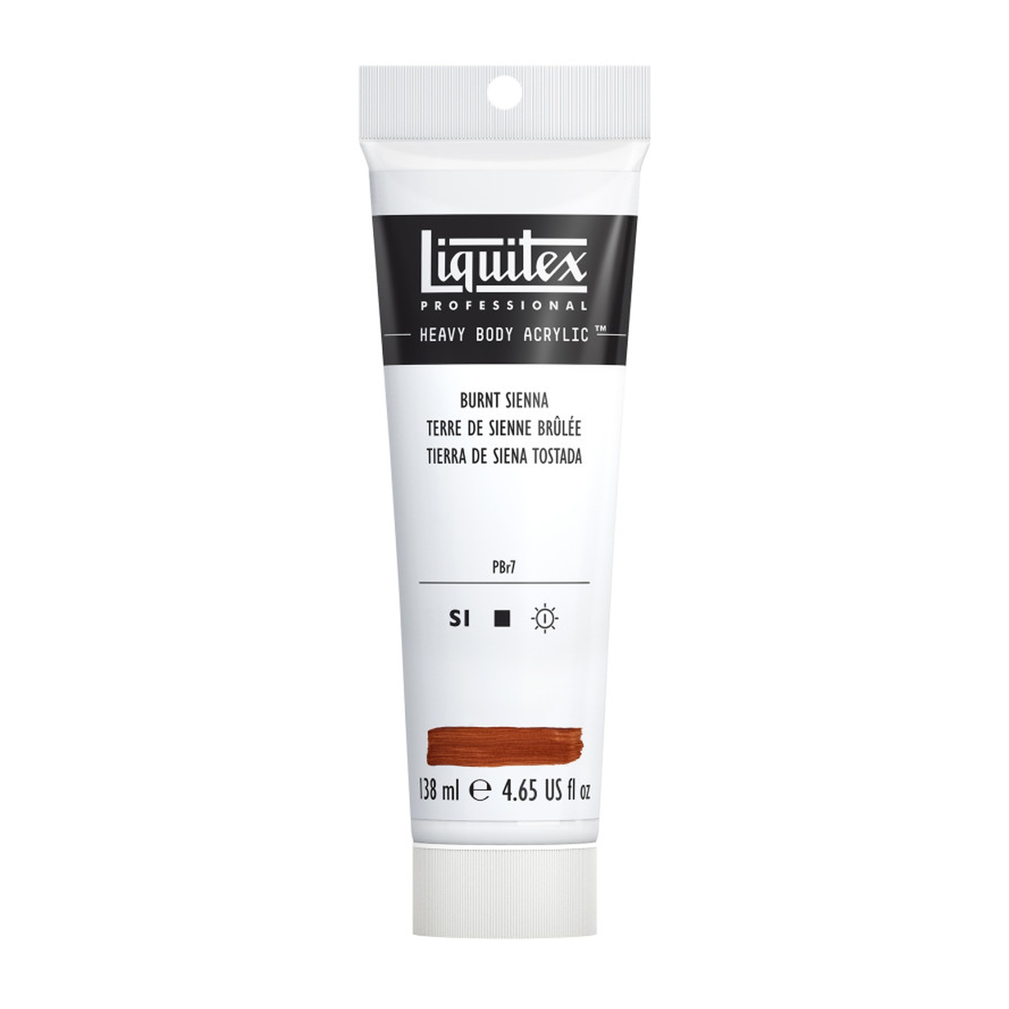 Heavy Body Acrylic Paint, Burnt Sienna, 138 mL Tube