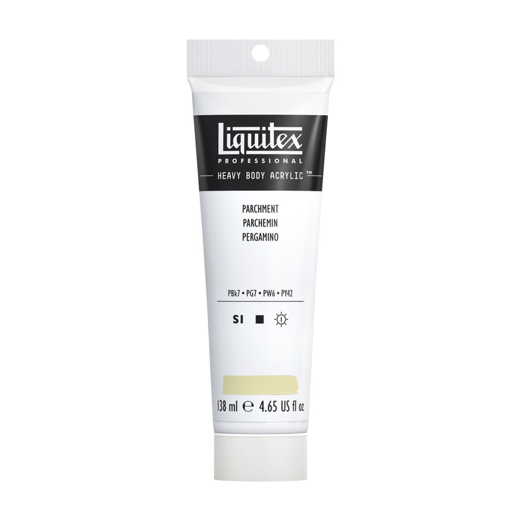 Professional Heavy Body Acrylic Paint, Parchment, 138 mL Tube