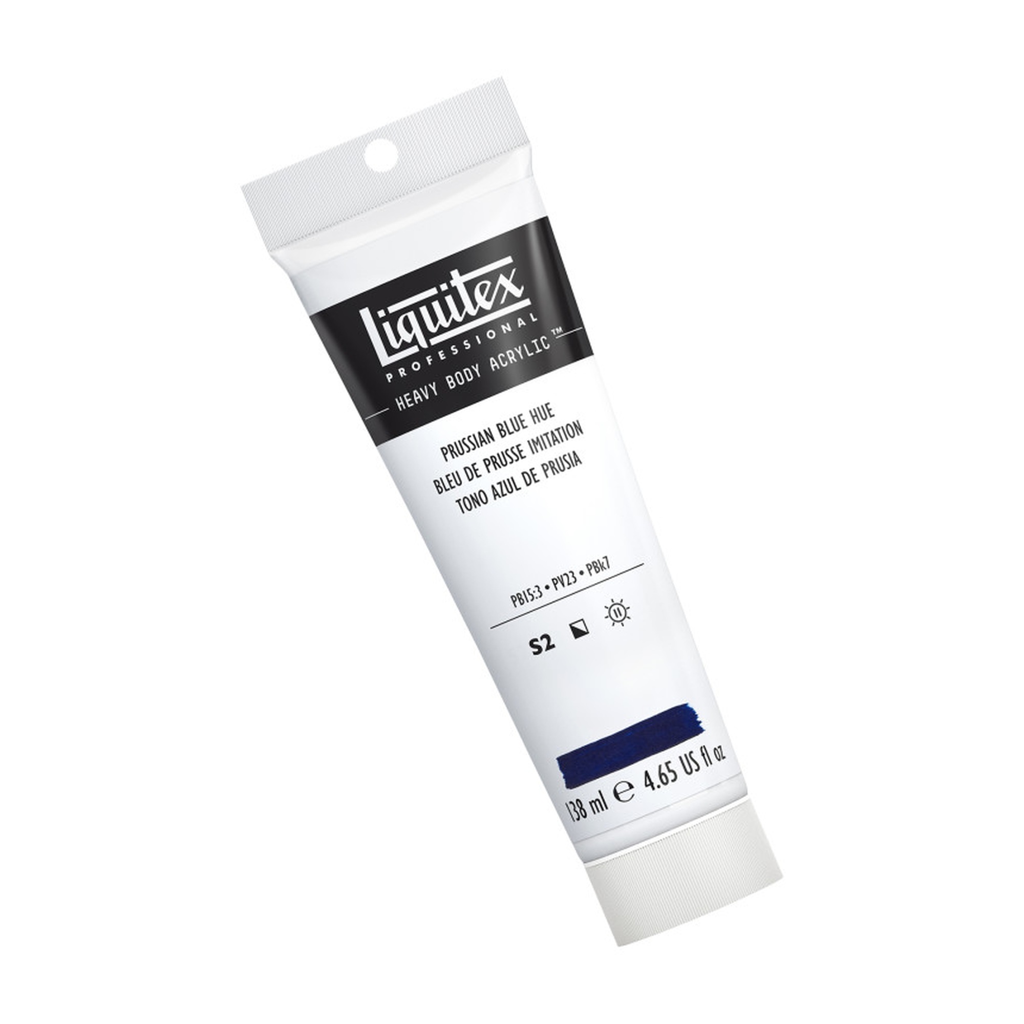 Professional Heavy Body Acrylic Paint, Prussian Blue Hue, 138 mL Tube