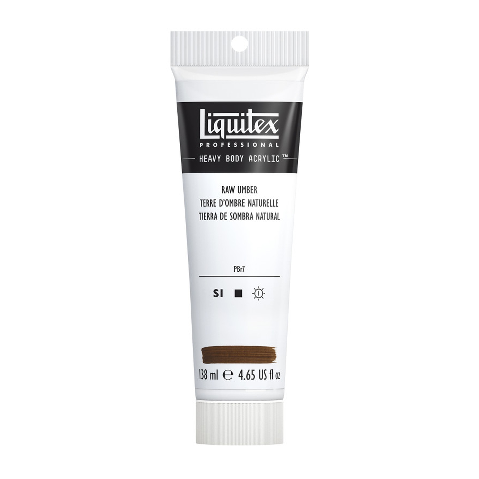 Professional Heavy Body Acrylic Paint, Raw Umber, 138 mL Tube