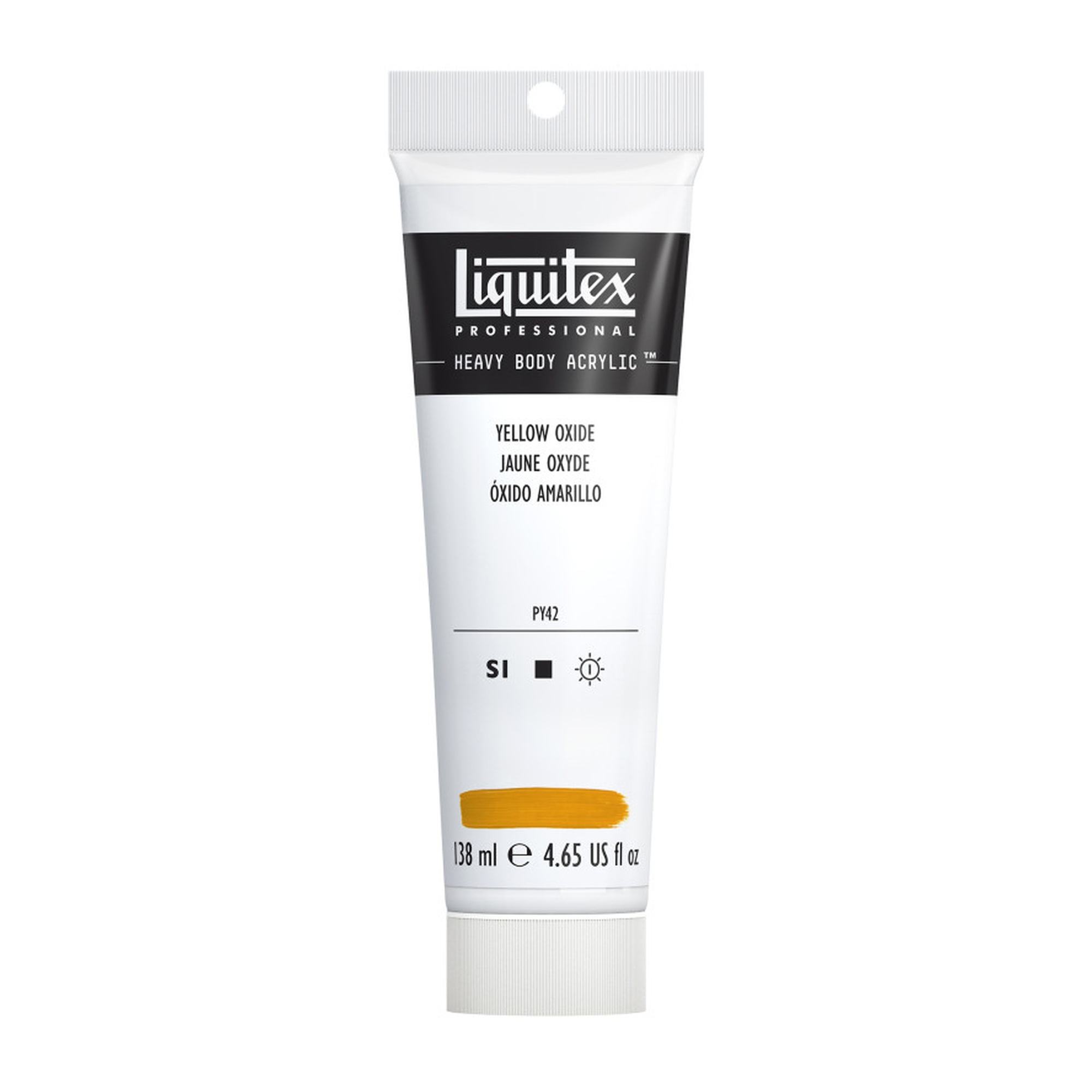 Yellow Oxide Heavy Body Acrylic Paint, 138 mL Tube