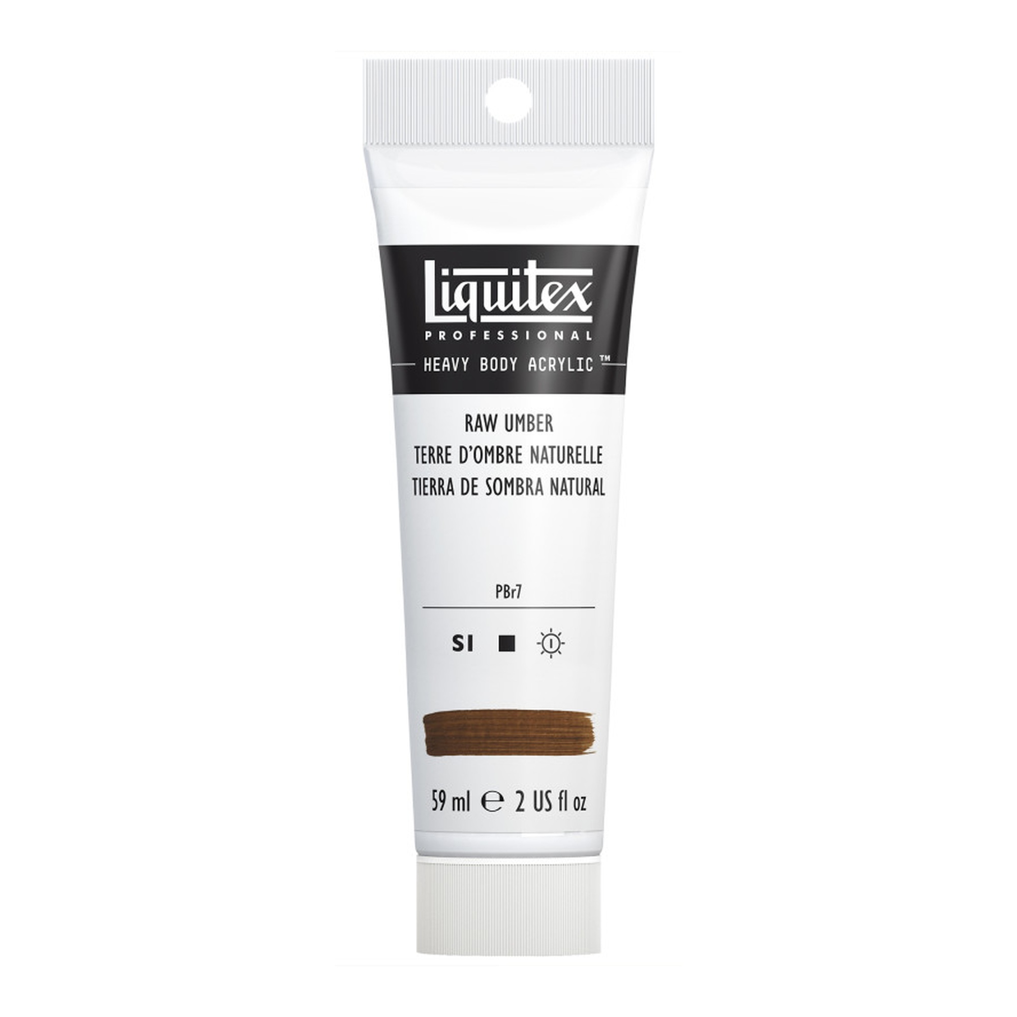 Professional Heavy Body Acrylic Paint, Raw Umber, 59 mL Tube